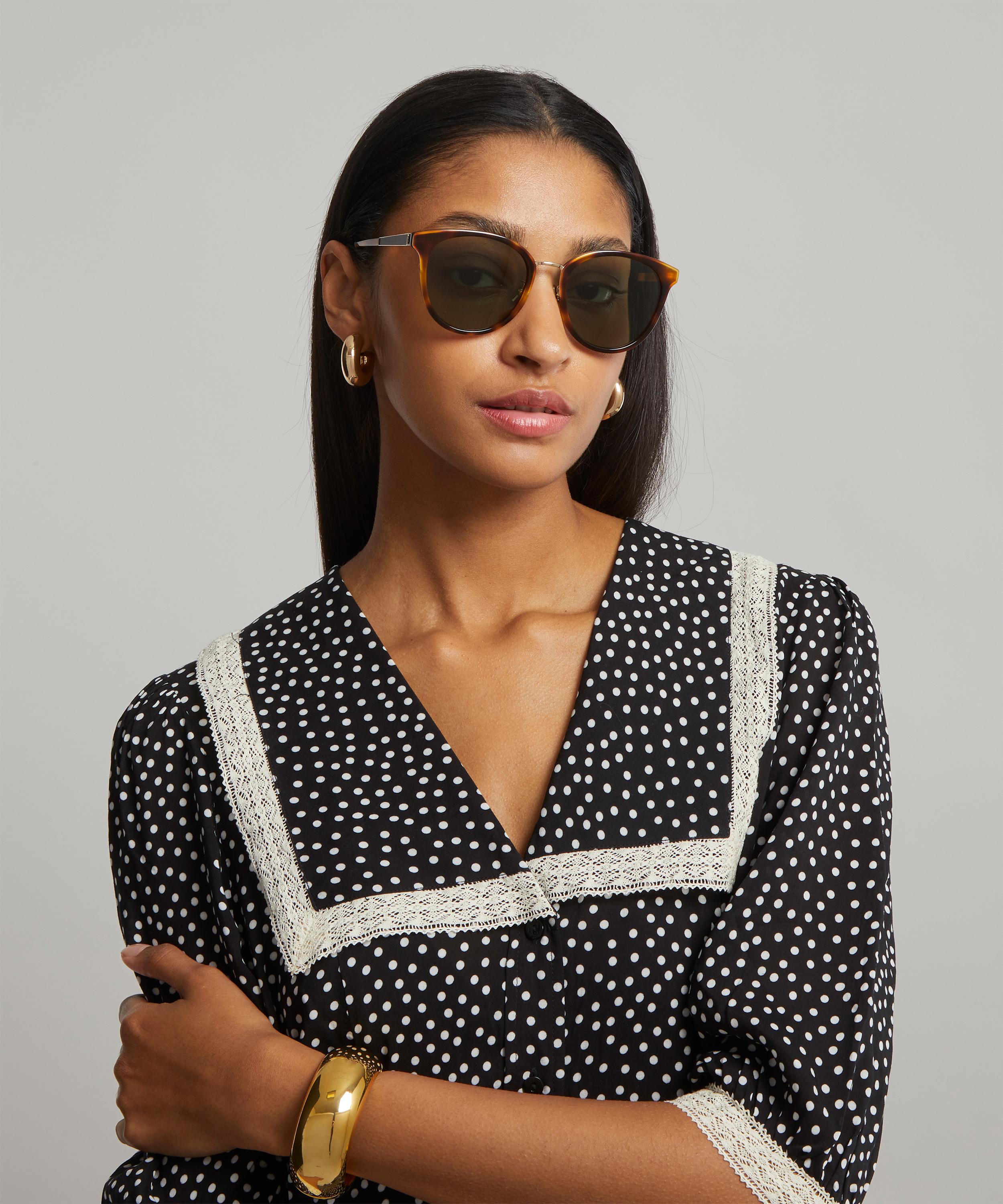 Saint Laurent - Round Acetate Sunglasses image number 1