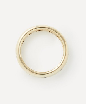 Liberty - 9ct Gold Handmade Ianthe Star Blue Sapphire Medium Band Ring image number 1