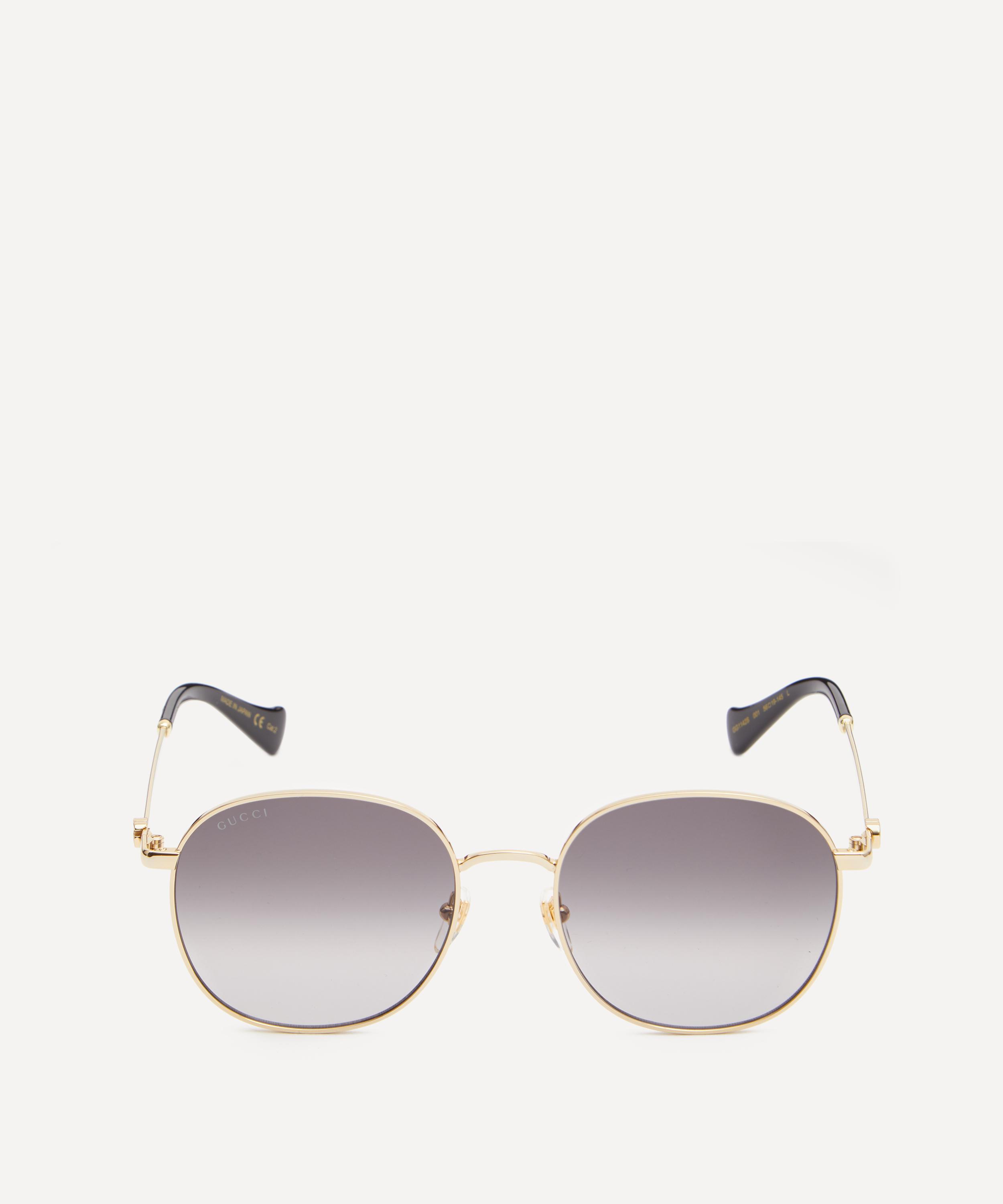 Round frame gucci outlet sunglasses