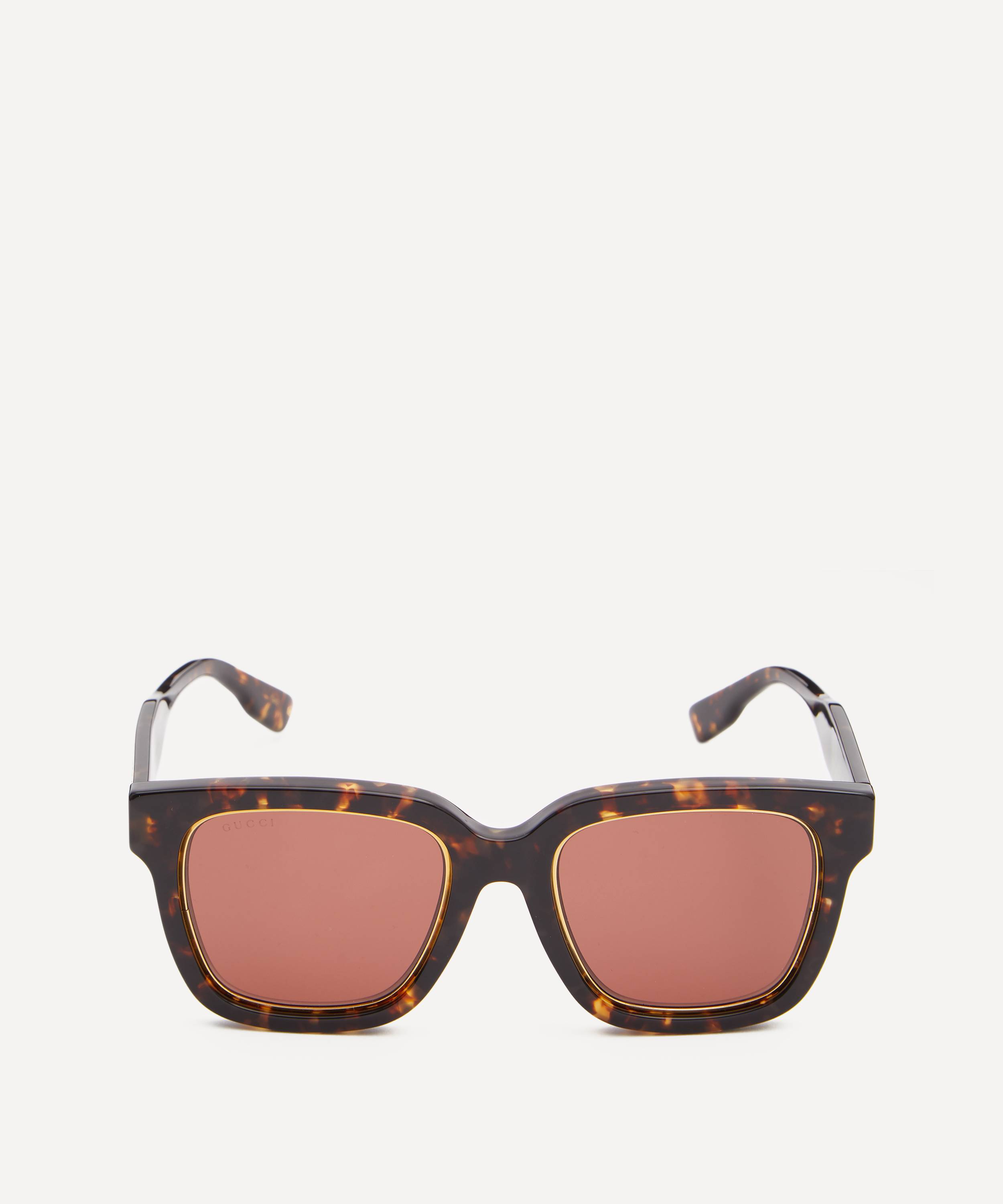 Gucci Havana Acetate Square Sunglasses | Liberty