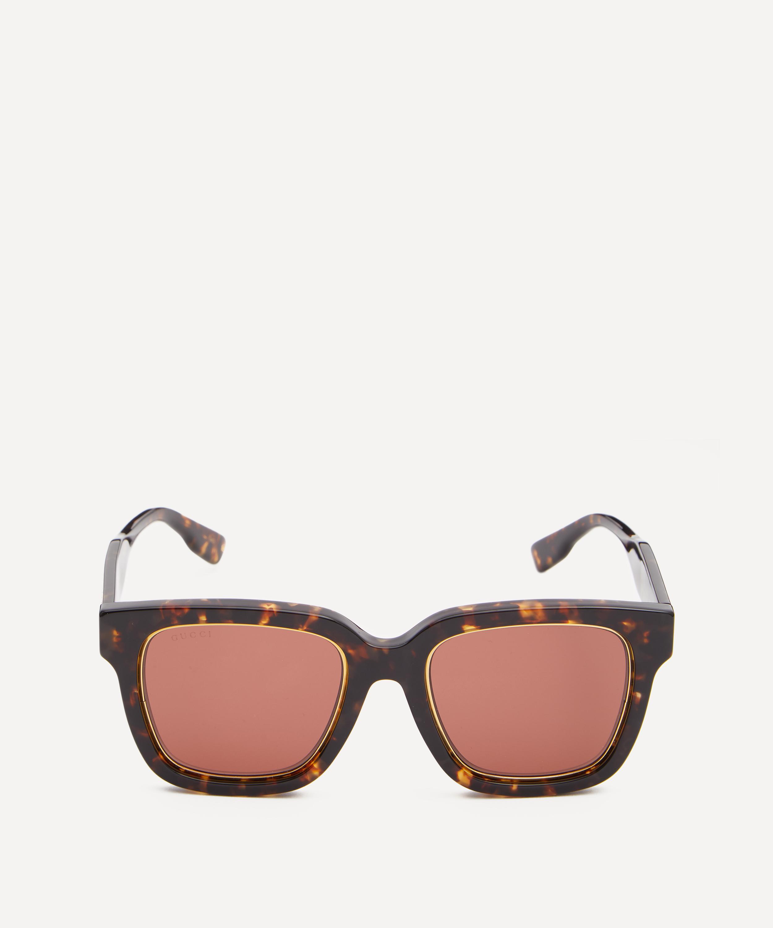 Bottega Veneta® Men's Classic Square Sunglasses in Havana / Brown