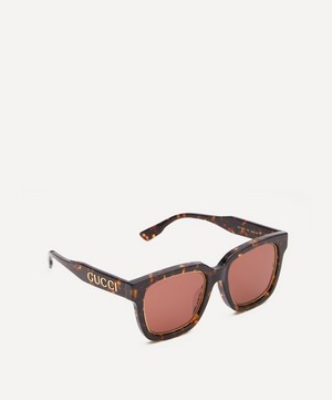 Gucci - Havana Acetate Square Sunglasses image number 2