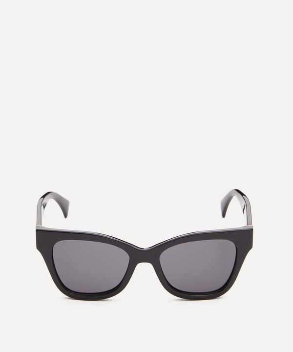 Gucci - Black Acetate Square Sunglasses image number null