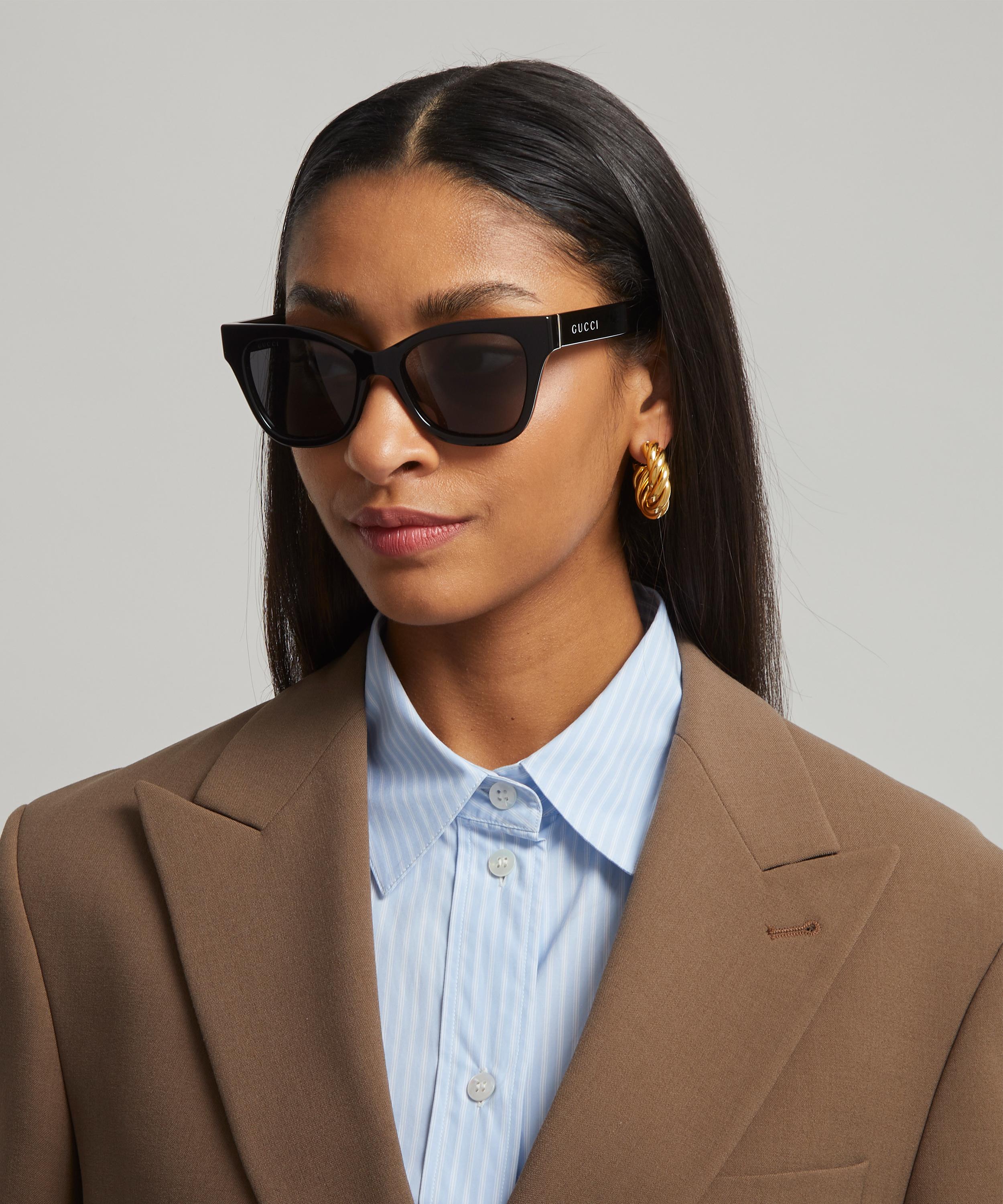 Gucci - Black Acetate Square Sunglasses image number 1