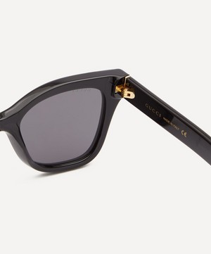 Gucci - Black Acetate Square Sunglasses image number 3