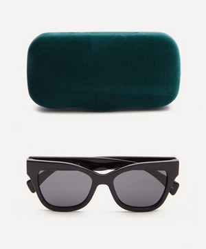 Gucci - Black Acetate Square Sunglasses image number 4