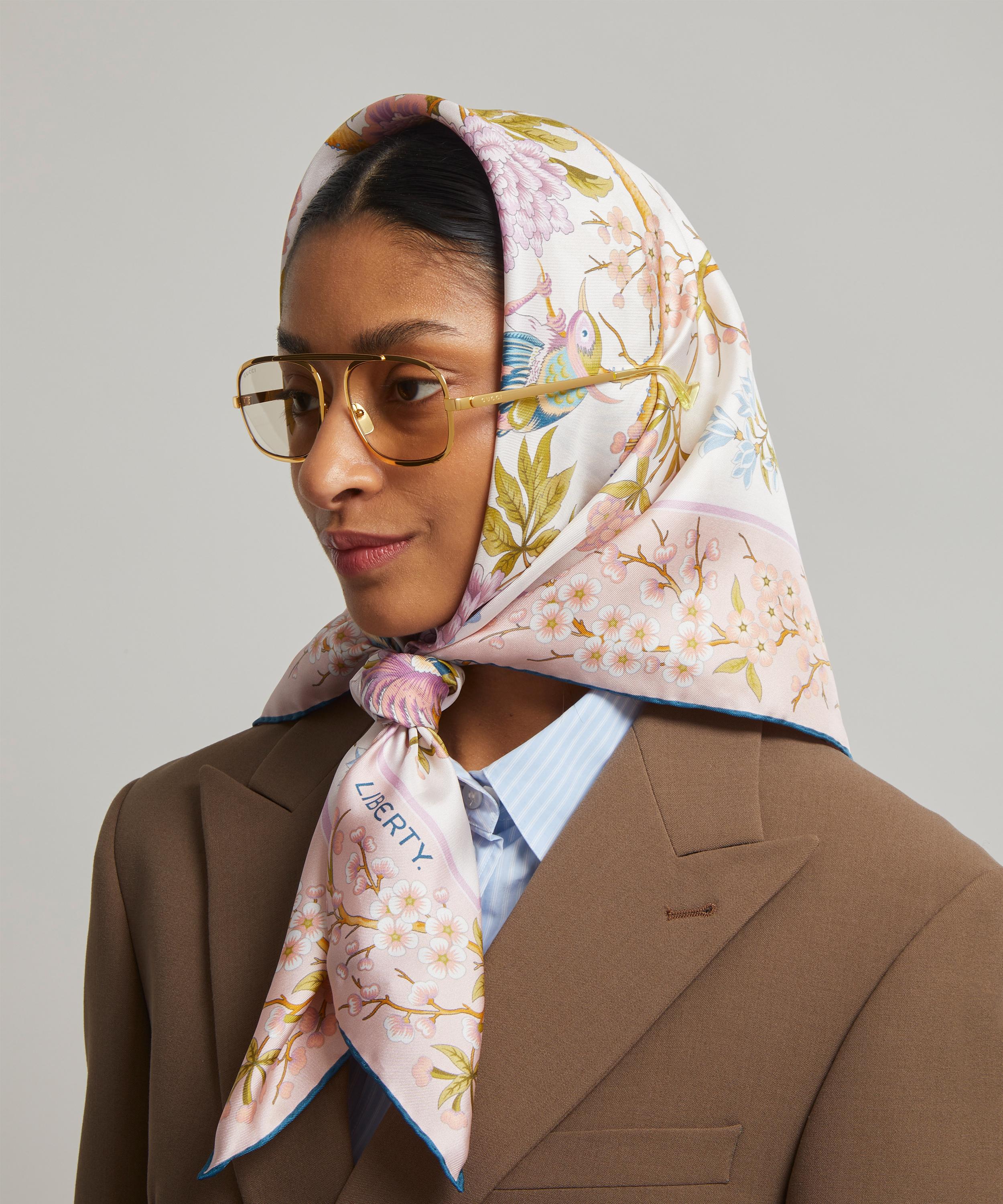 Gucci - Metal Square Aviator Sunglasses image number 1