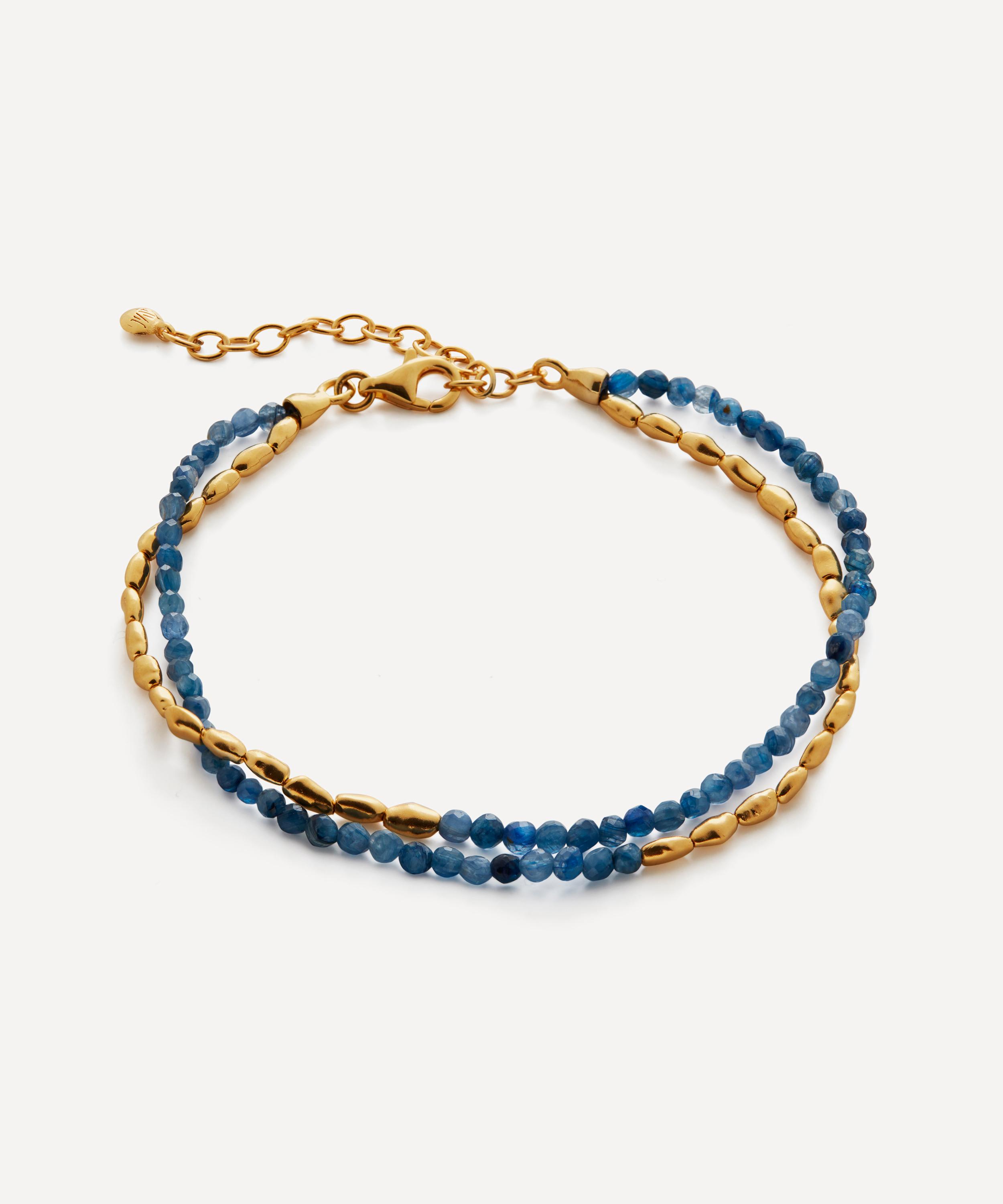 MINI BEADS BRACELET - TURQUOISE (GOLD PLATED)