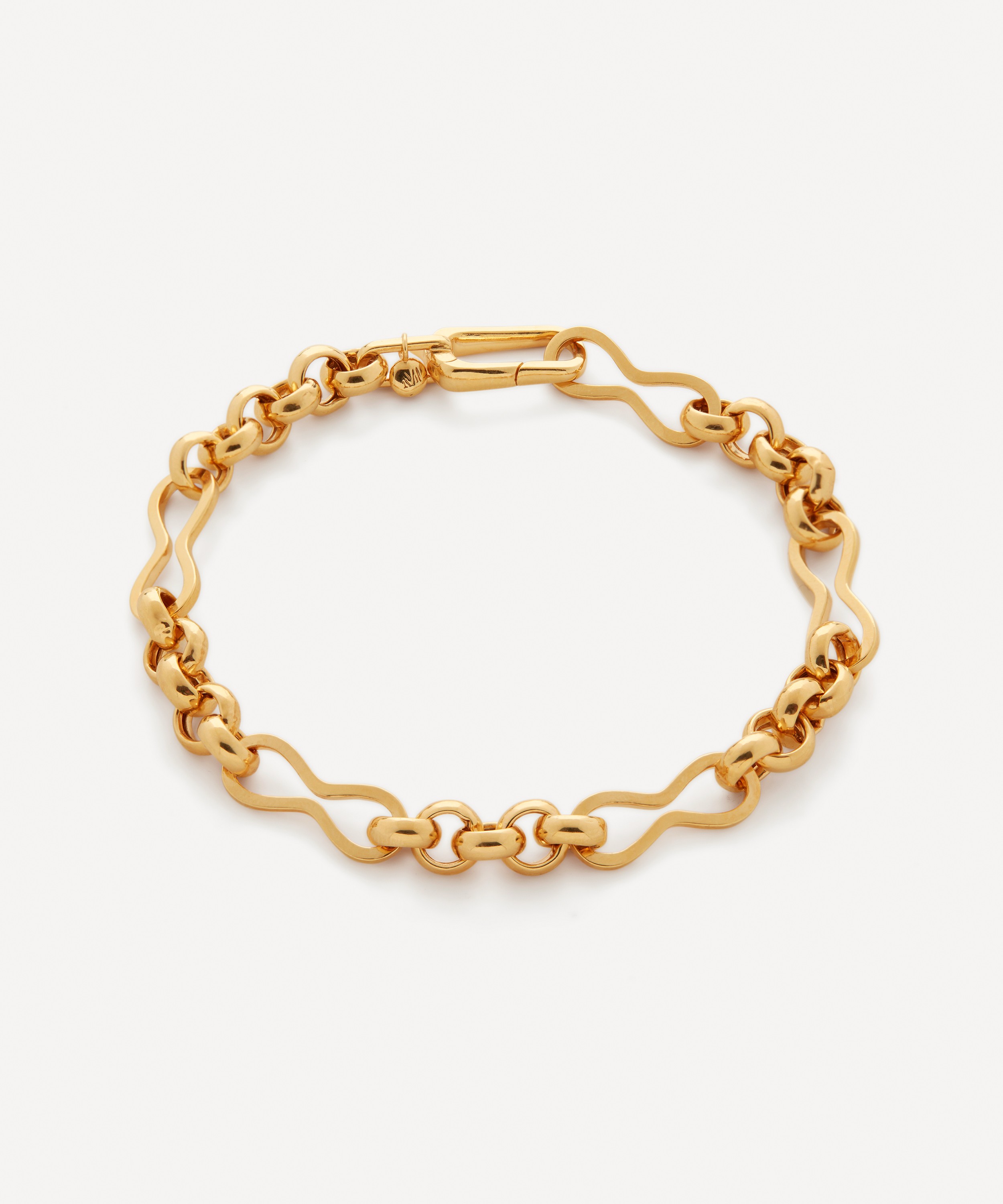 Monica Vinader - 18ct Gold Plated Vermeil Silver Heritage Link Chain Bracelet image number 0
