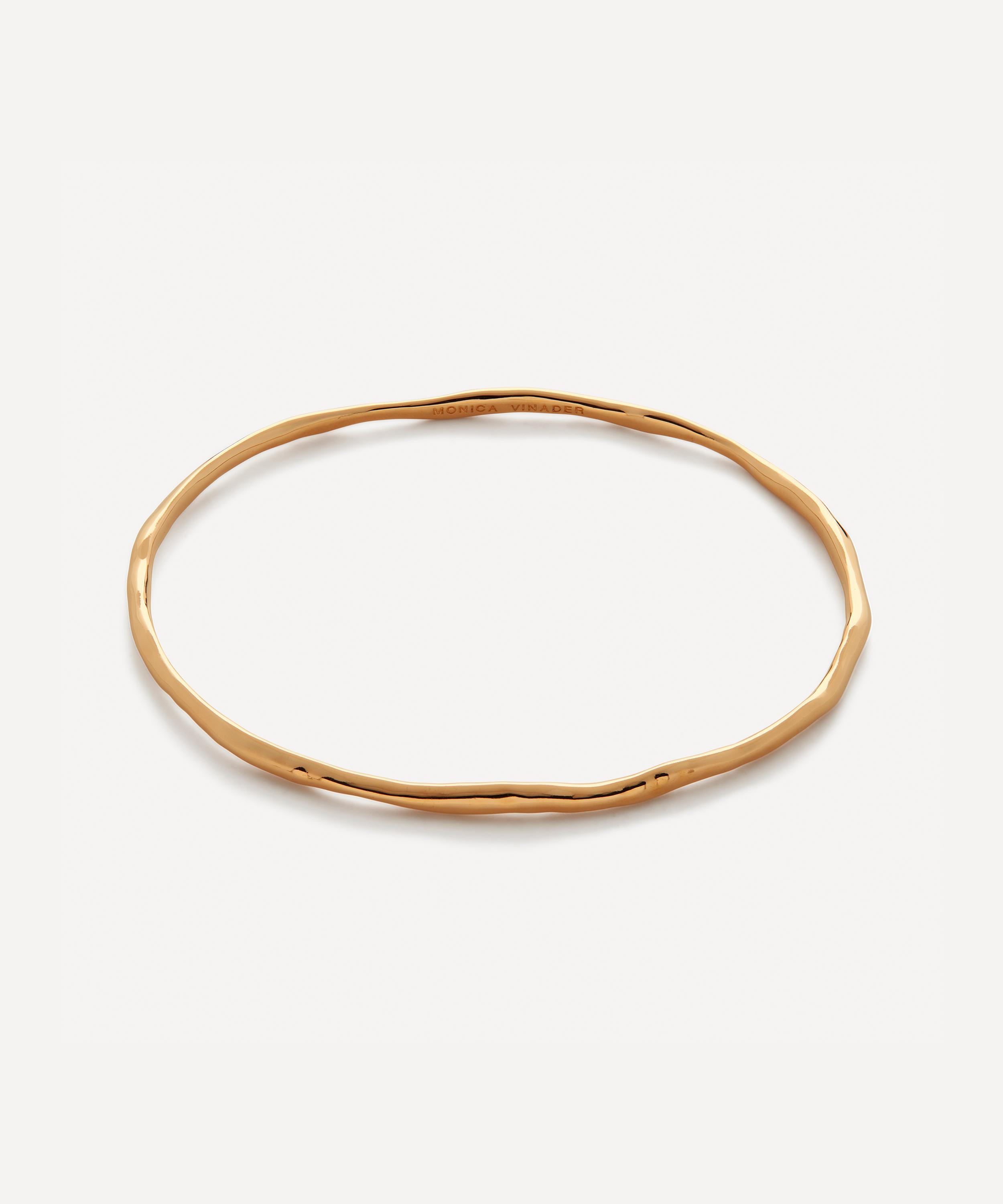 Monica Vinader - 18ct Gold Plated Vermeil Silver Siren Muse Bangle Bracelet image number 