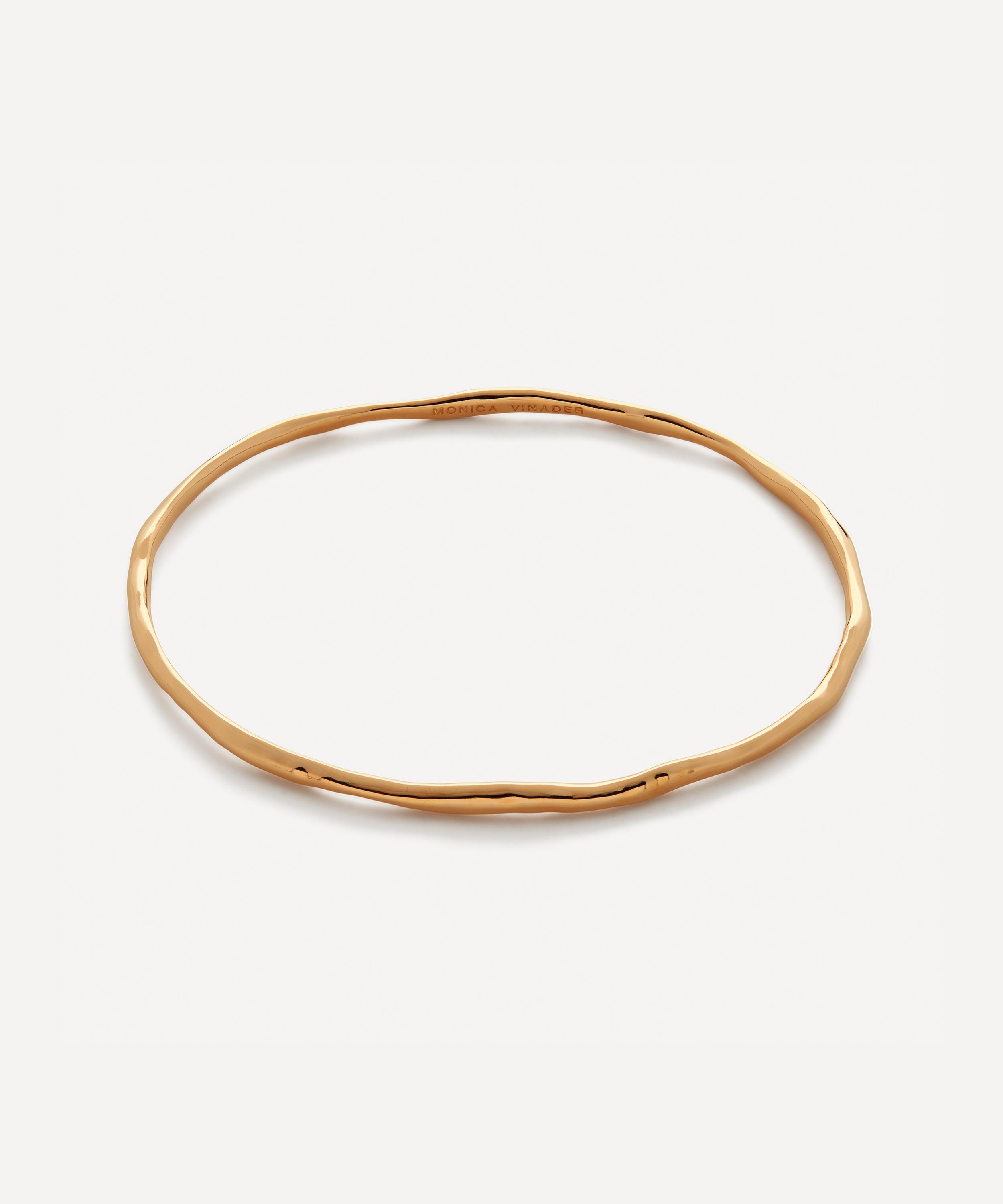 Monica Vinader - 18ct Gold Plated Vermeil Silver Siren Muse Bangle Bracelet image number 0