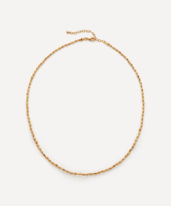 Monica Vinader - 18ct Gold Plated Vermeil Silver 16-18" Mini Nugget Beaded Necklace image number 0