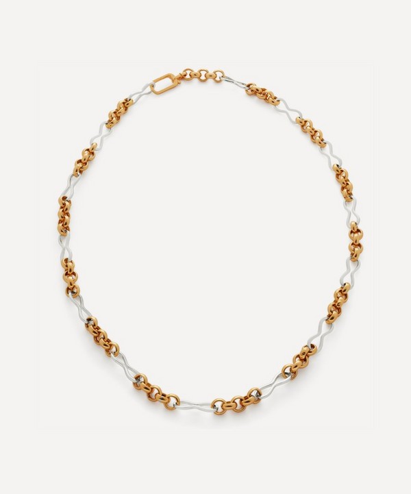 Monica Vinader Mixed Metal Heritage Link Chain Necklace | Liberty