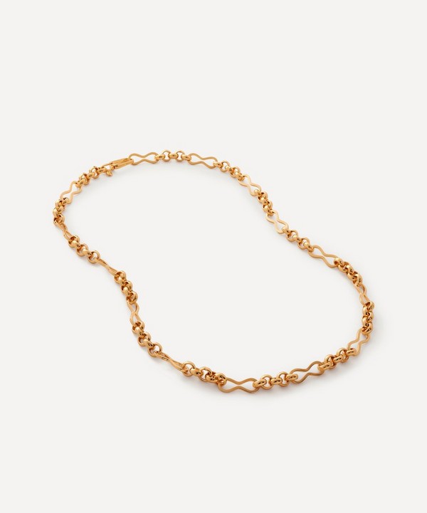Monica Vinader - 18ct Gold-Plated Vermeil Silver Heritage Link Chain Necklace image number null