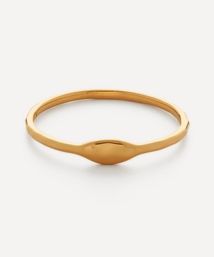Monica Vinader - 18ct Gold Plated Vermeil Silver Siren Muse Mini Band Ring image number 0