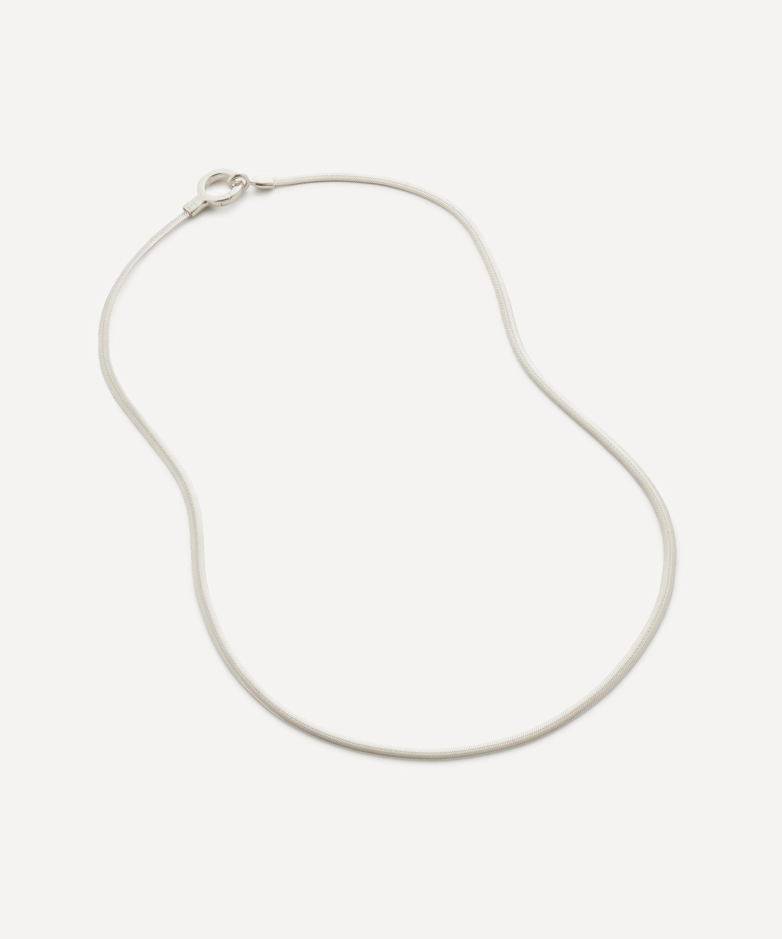 Monica Vinader - Sterling Silver Snake Chain Necklace image number 0