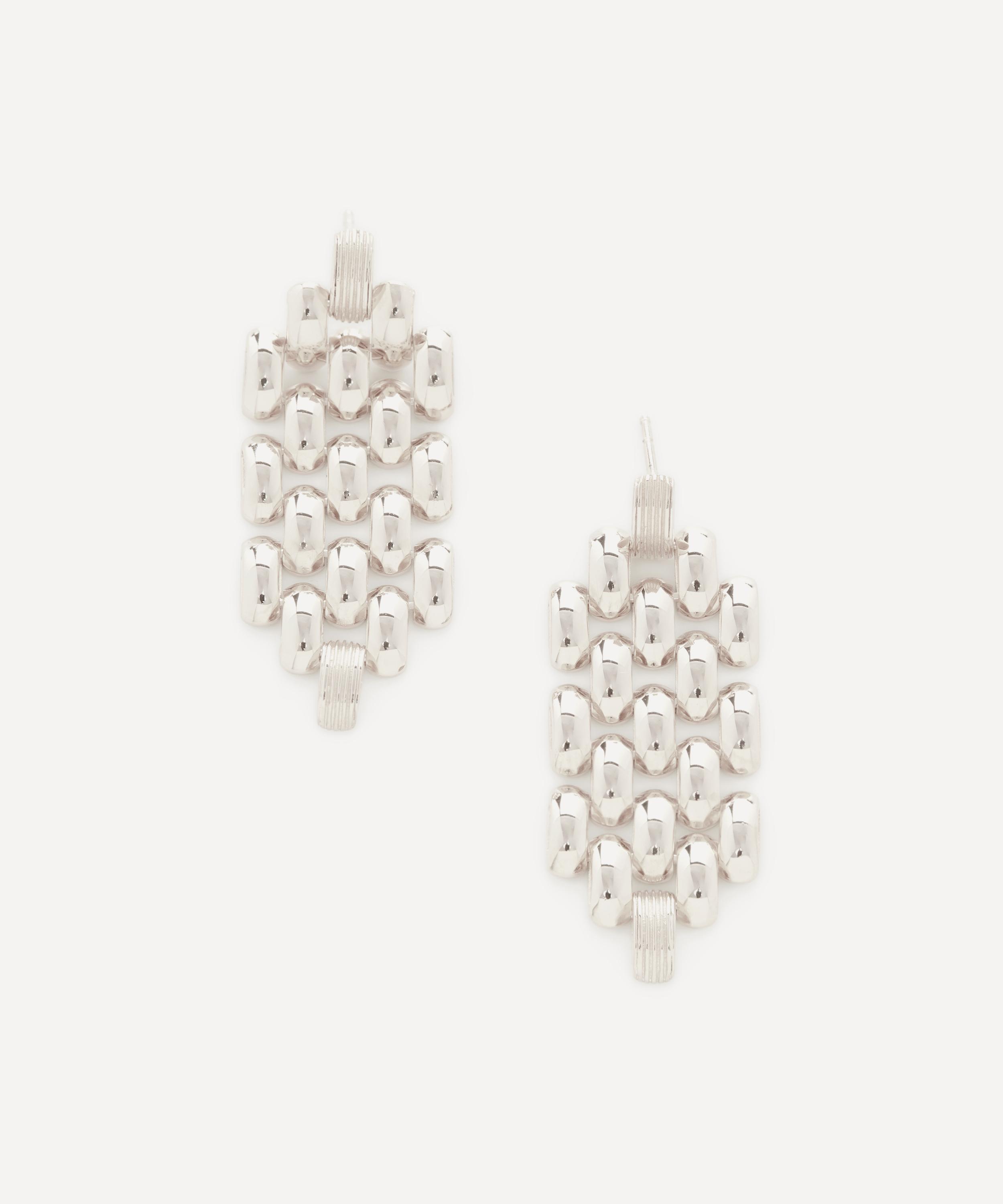 Monica Vinader - Sterling Silver Heirloom Chain Cocktail Earrings image number 0