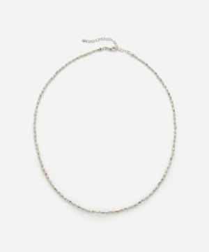 Sterling Silver 16-18" Mini Nugget Beaded Necklace