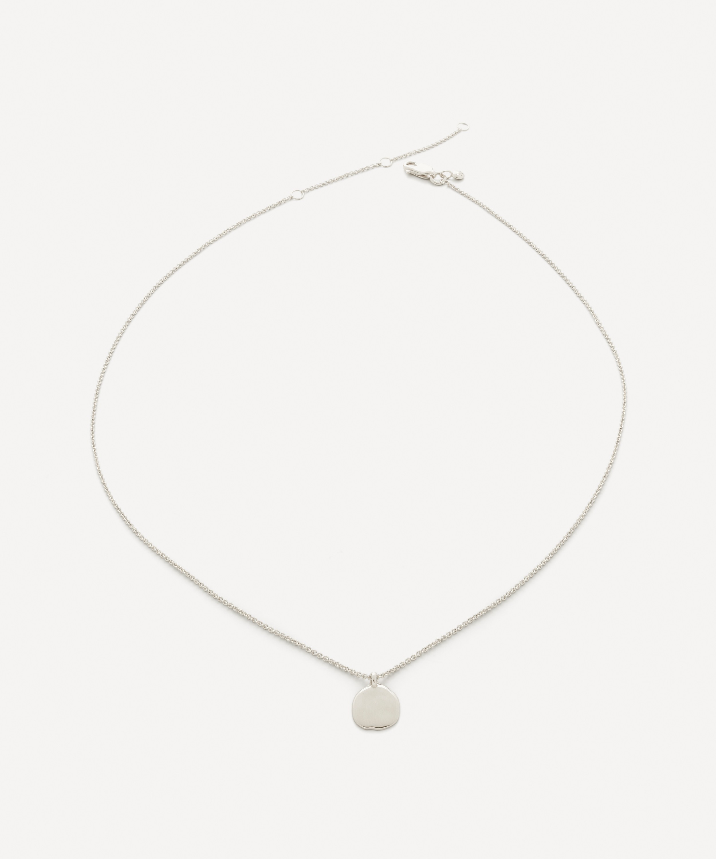 Monica Vinader - Sterling Silver Siren Petal Pendant Necklace image number 0