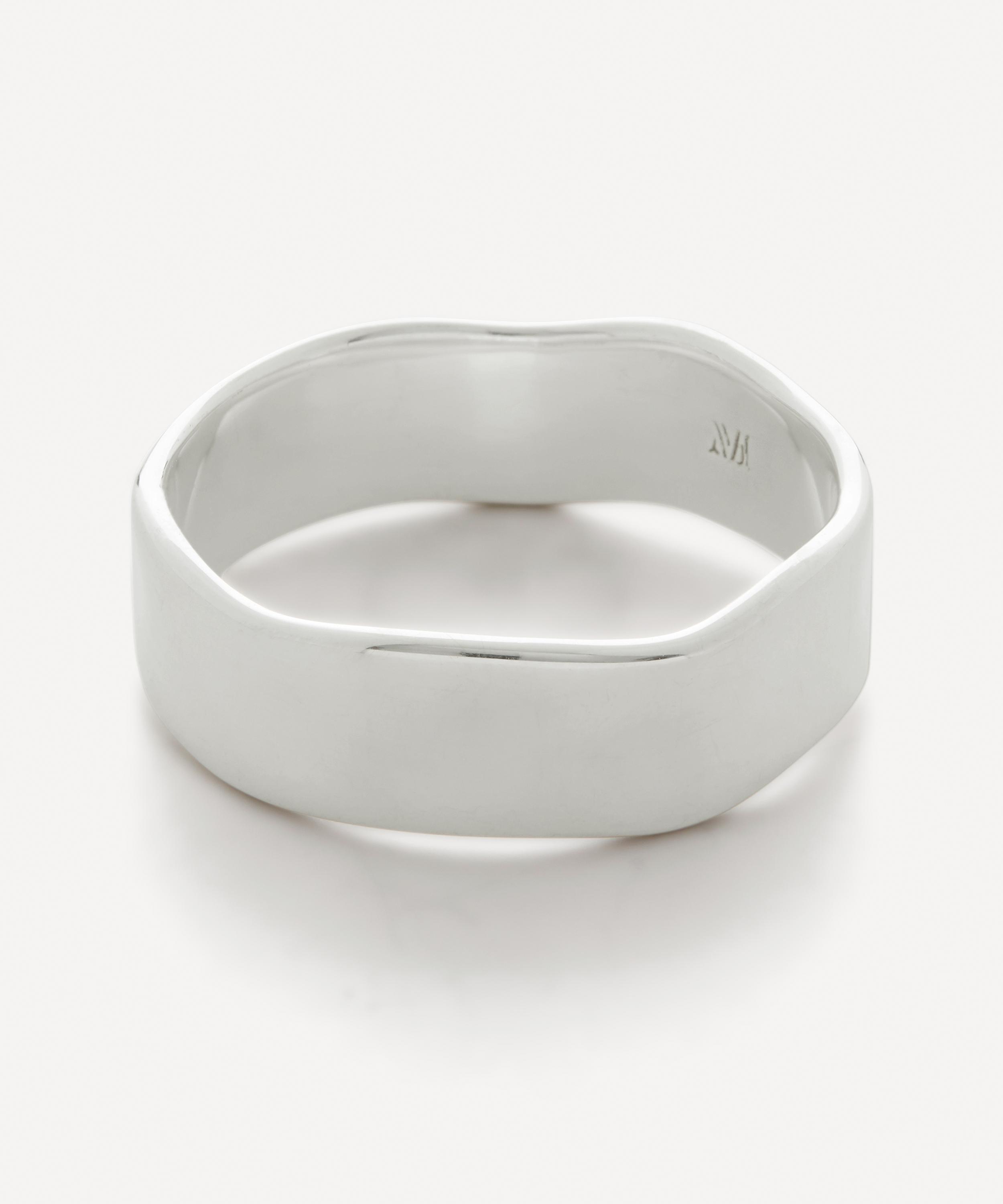 Monica Vinader - Sterling Silver Siren Muse Band Ring image number 0