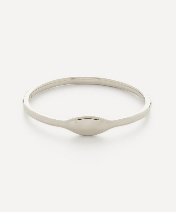 Monica Vinader - Sterling Silver Siren Muse Mini Band Ring image number null