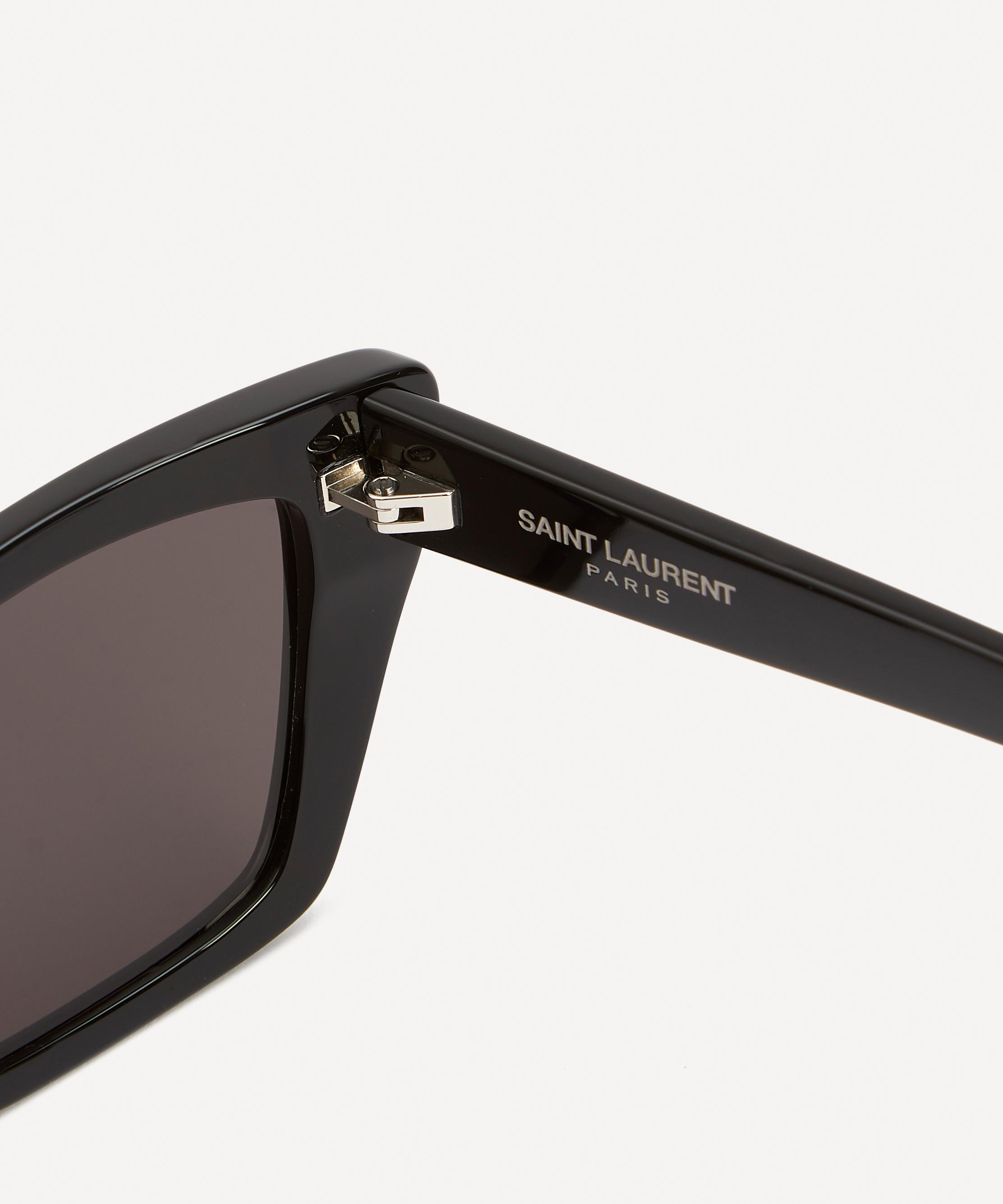 Saint Laurent - Cat-Eye Acetate Sunglasses image number 3