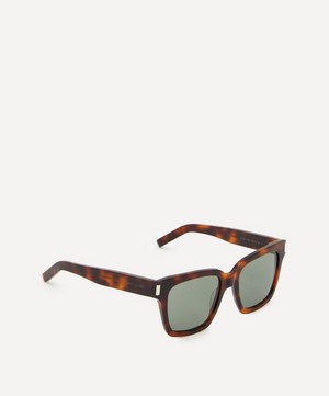 Saint Laurent - Tortoiseshell Square-Frame Acetate Sunglasses image number 2