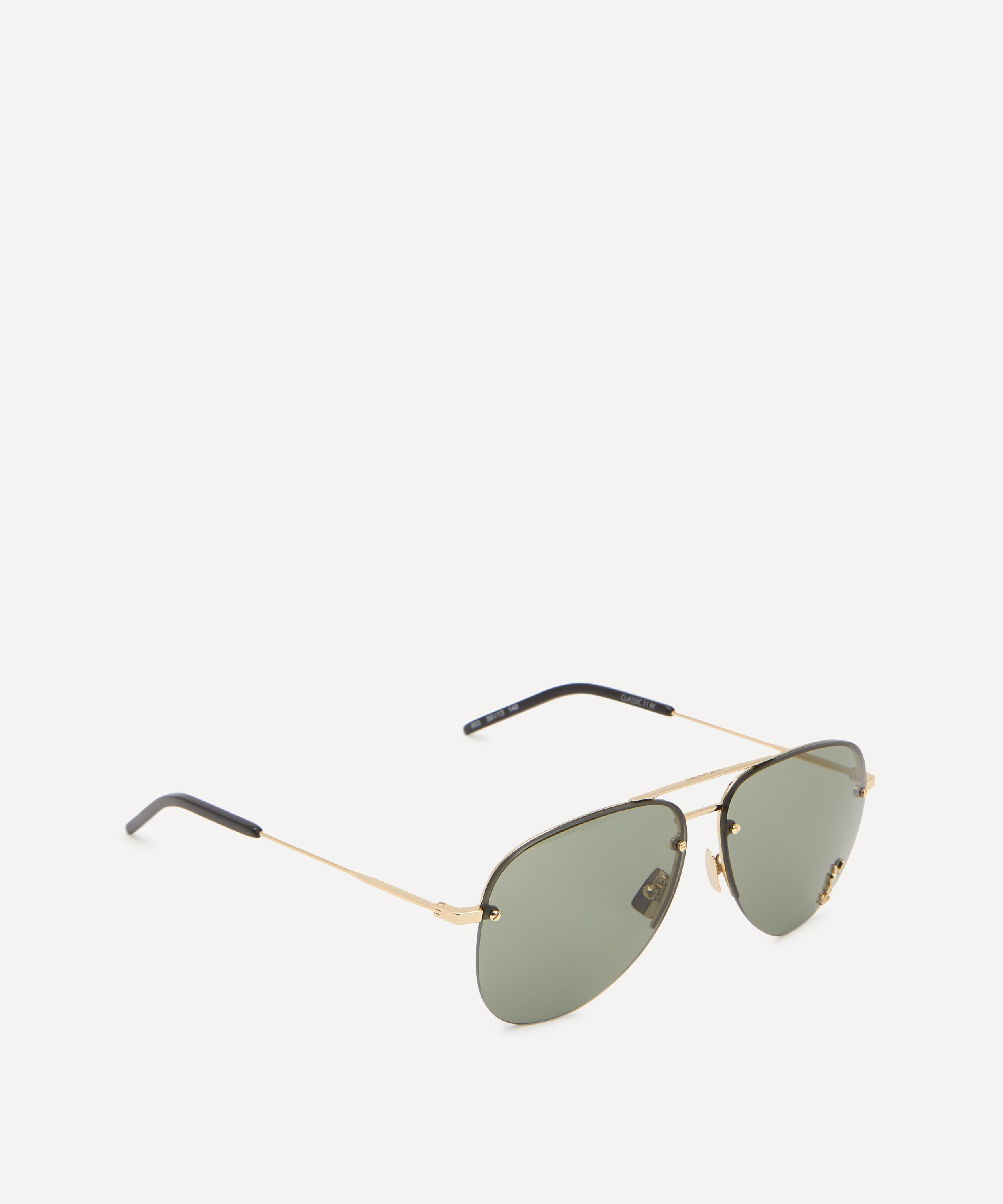 Saint Laurent Classic 11 M-003 Aviator Sunglasses | Liberty