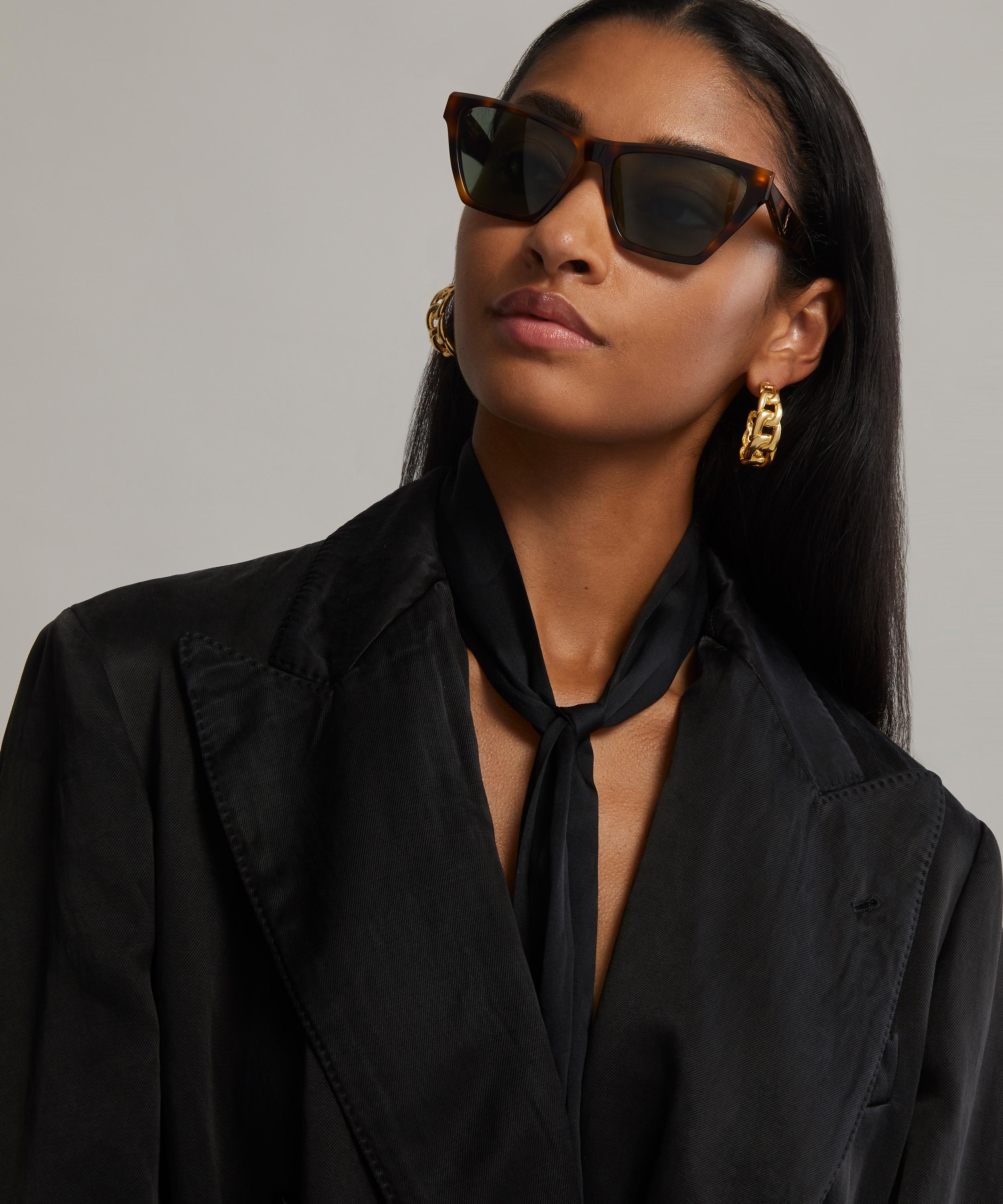 Rectangular cat eye sunglasses on sale