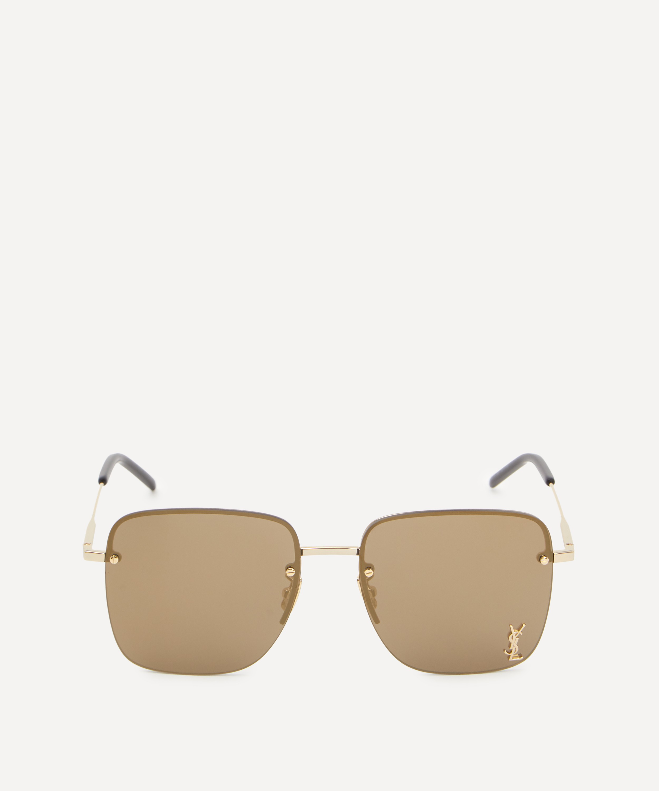 Saint Laurent Metal Square Sunglasses