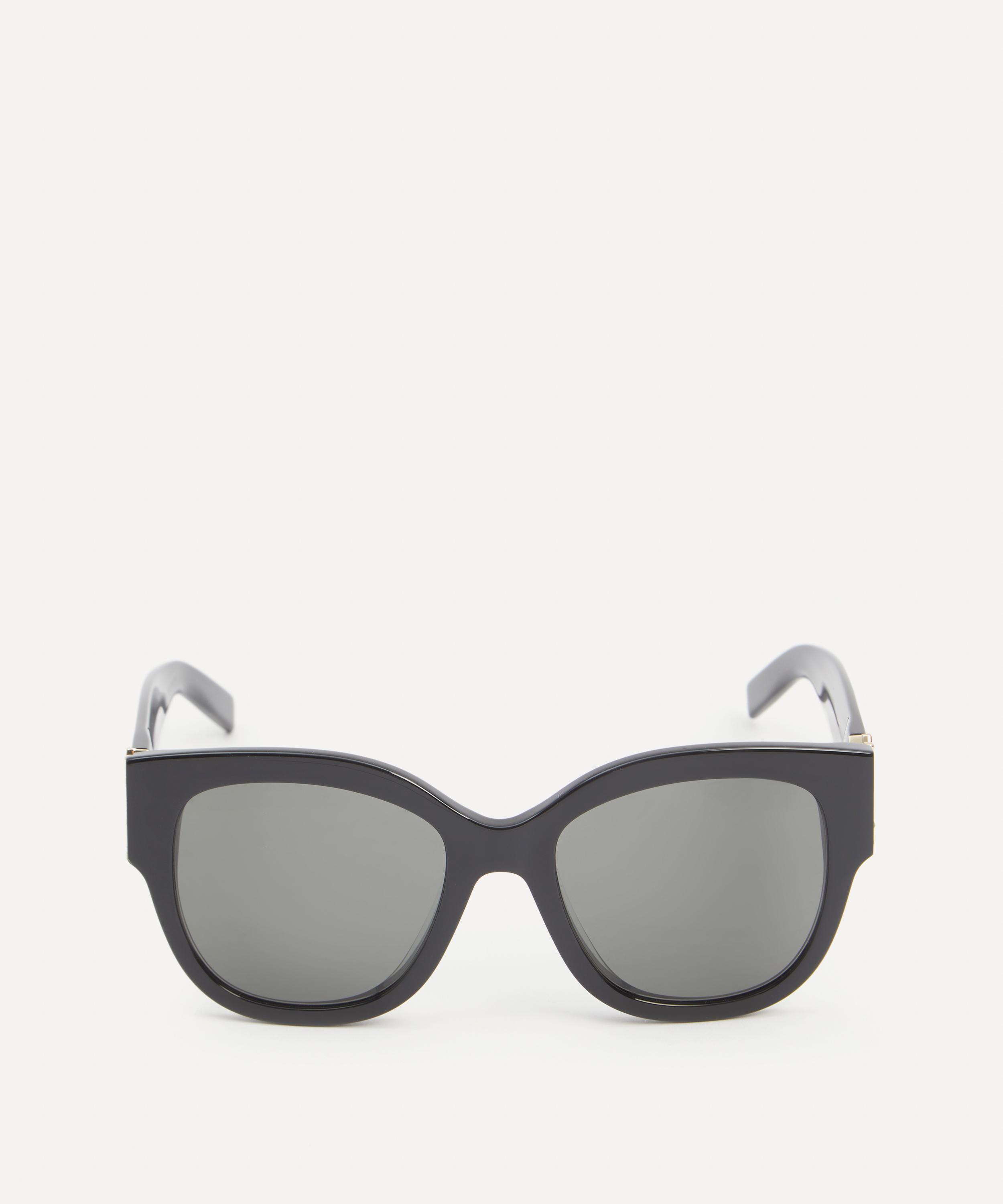 Saint Laurent - Square Logo Acetate Sunglasses image number 0