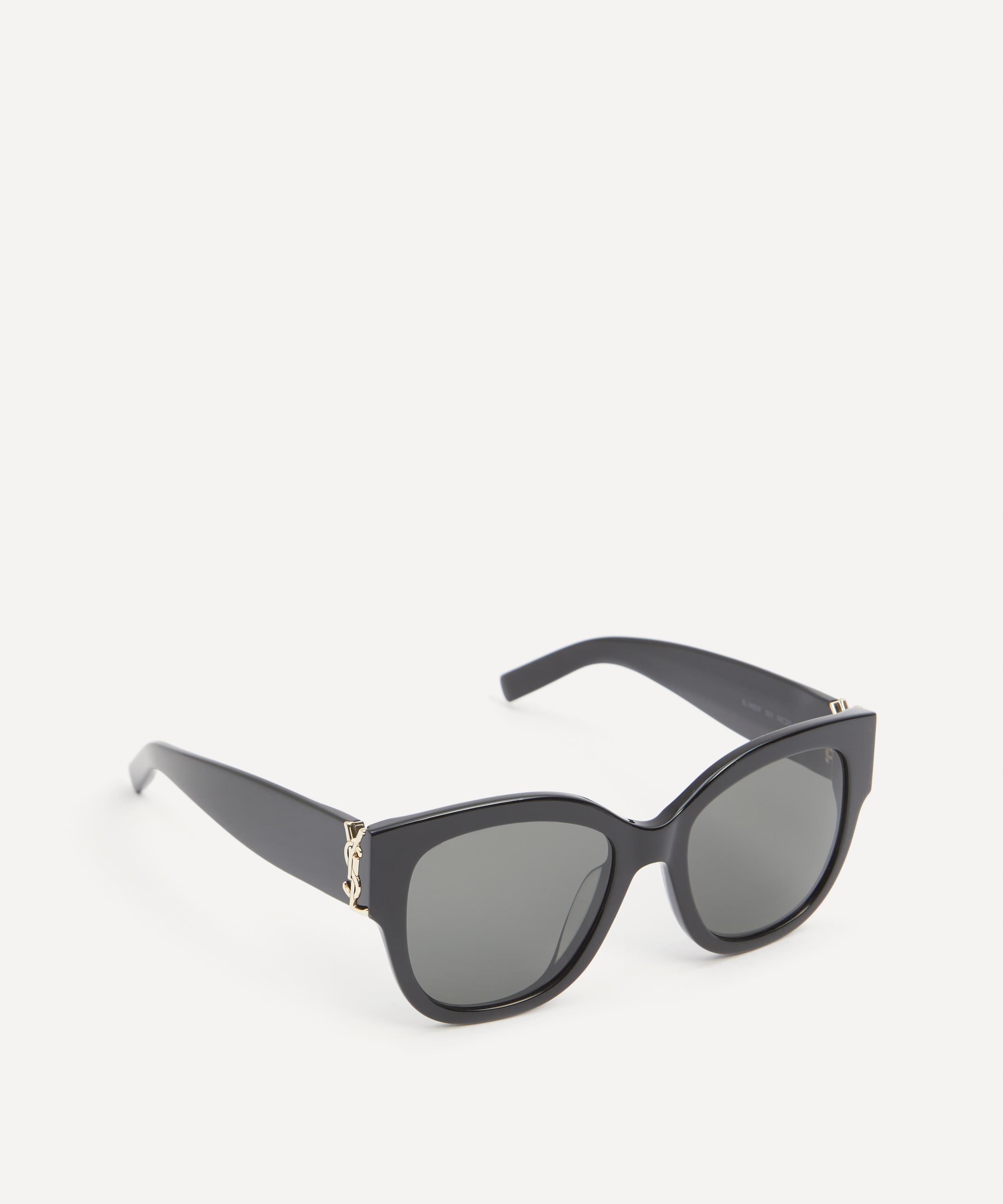 Saint Laurent - Square Logo Acetate Sunglasses image number 2