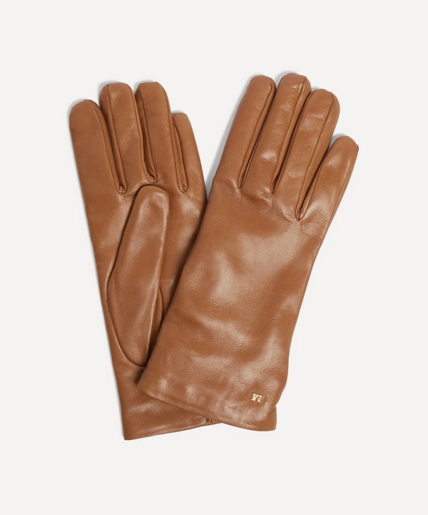 MaxMara - Leather Spalato Gloves image number null