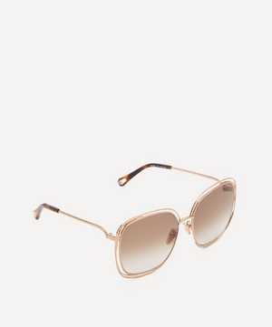 Chloé - Oversized Square Metal Sunglasses image number 2