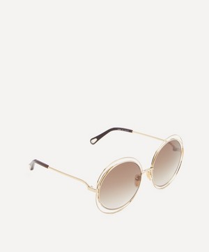 Chloé - Oversized Round Metal Sunglasses image number 2