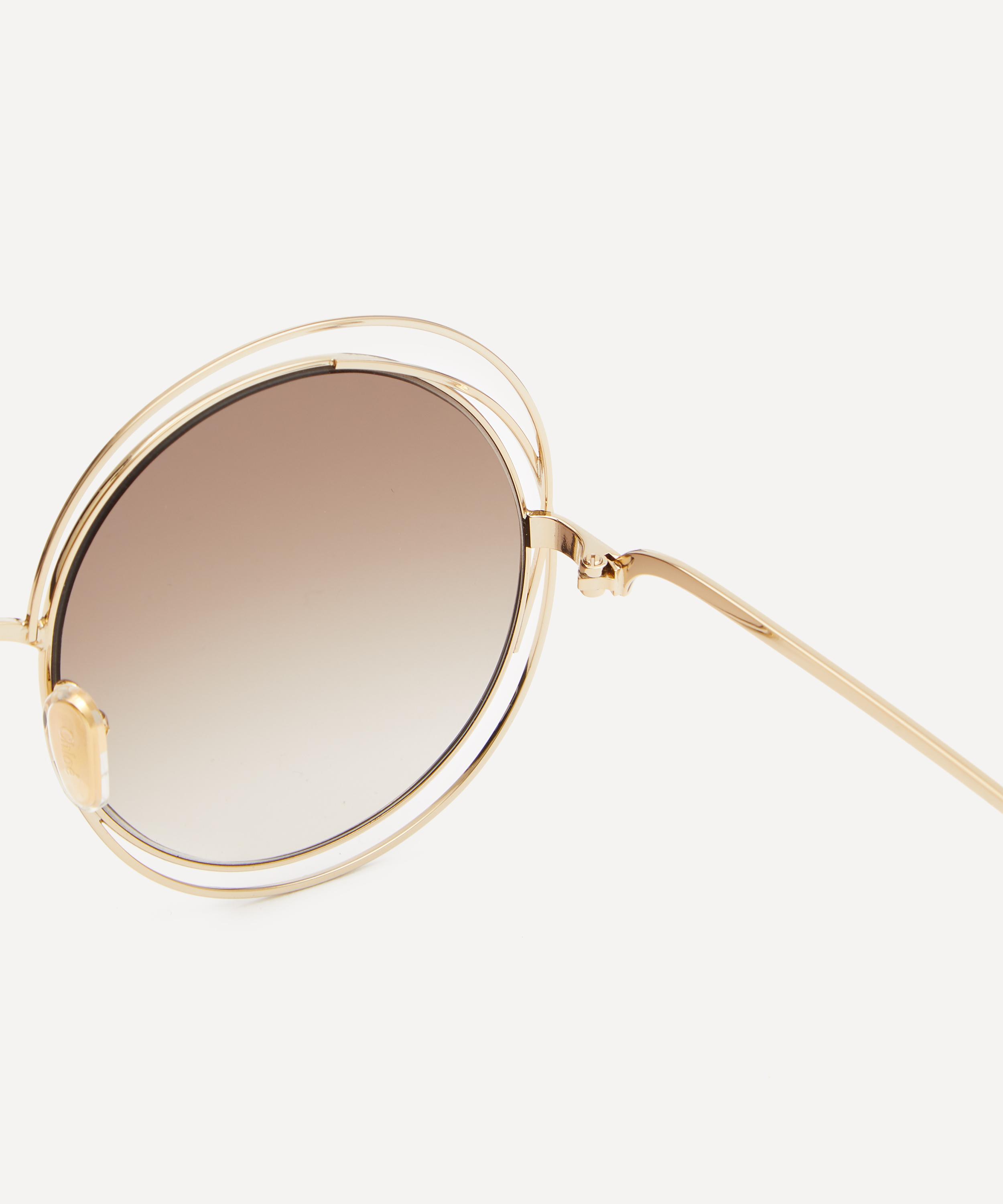 Women's Oversized Metal Round Sunglasses - A New Day™ Gold