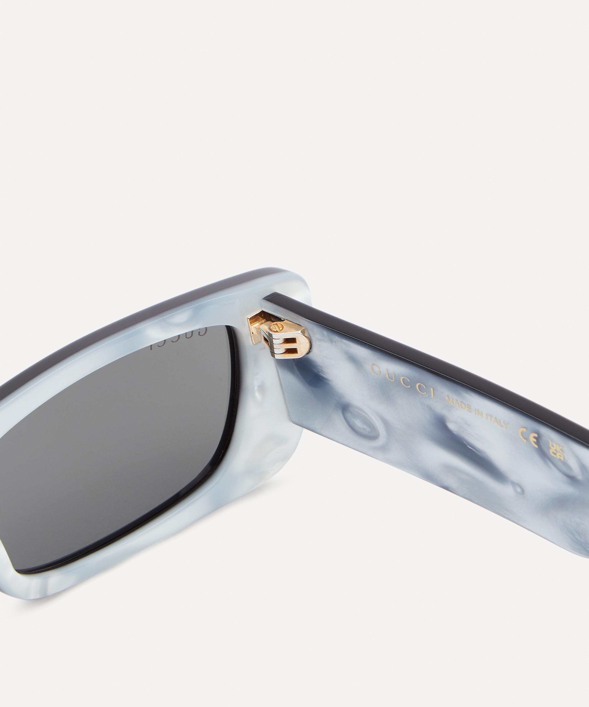 Gucci rectangular outlet acetate sunglasses