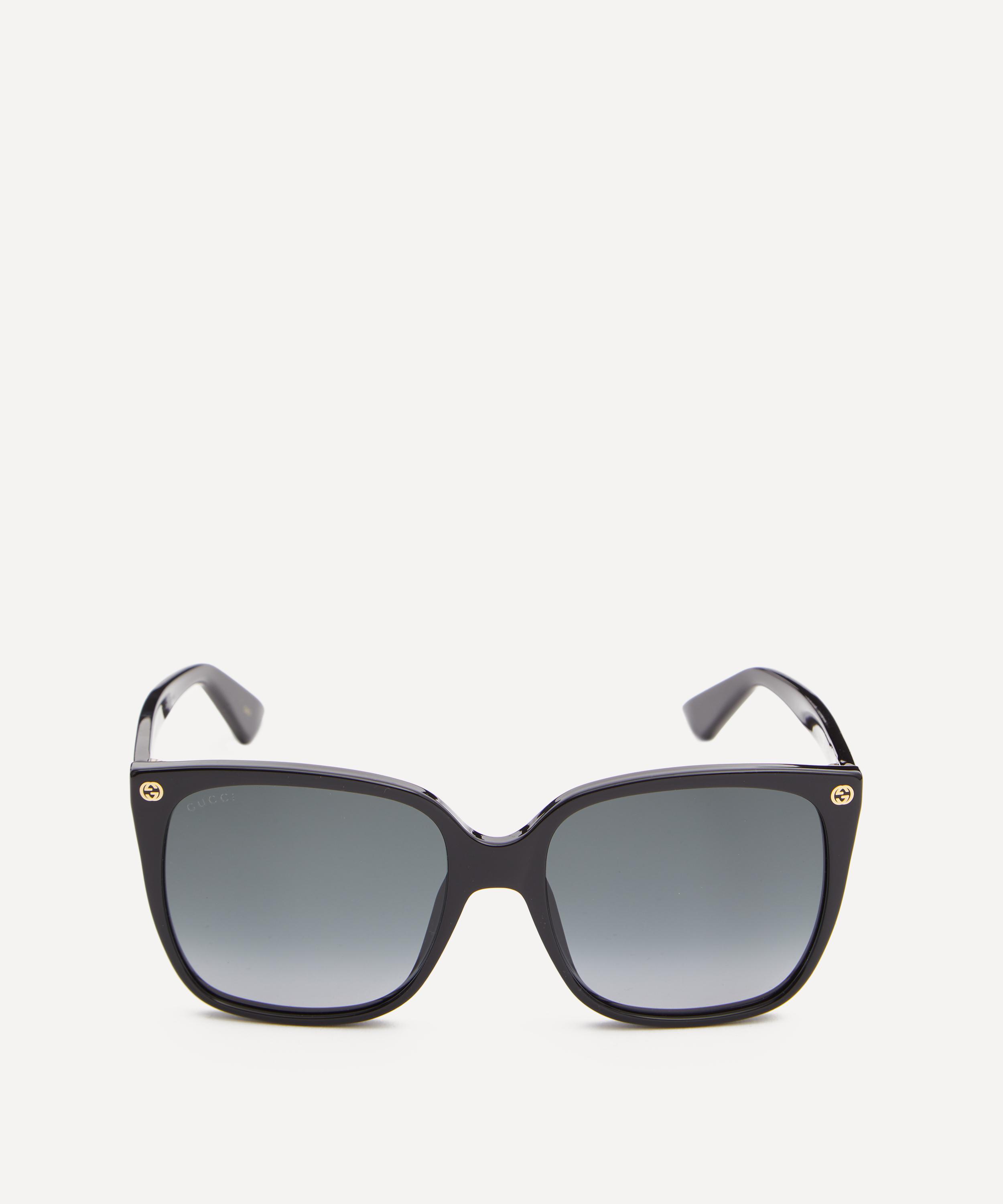 【関税&送料込】Gucci Acetate Sunglasses Gucci Men's Rectangle Acetate Sunglasses with Raised Logo