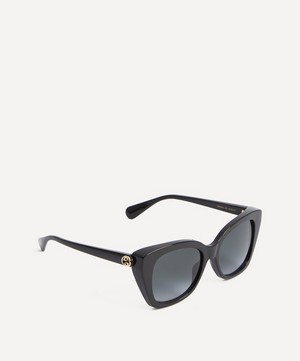 Gucci - Acetate Oversized Cat-Eye Sunglasses image number 2
