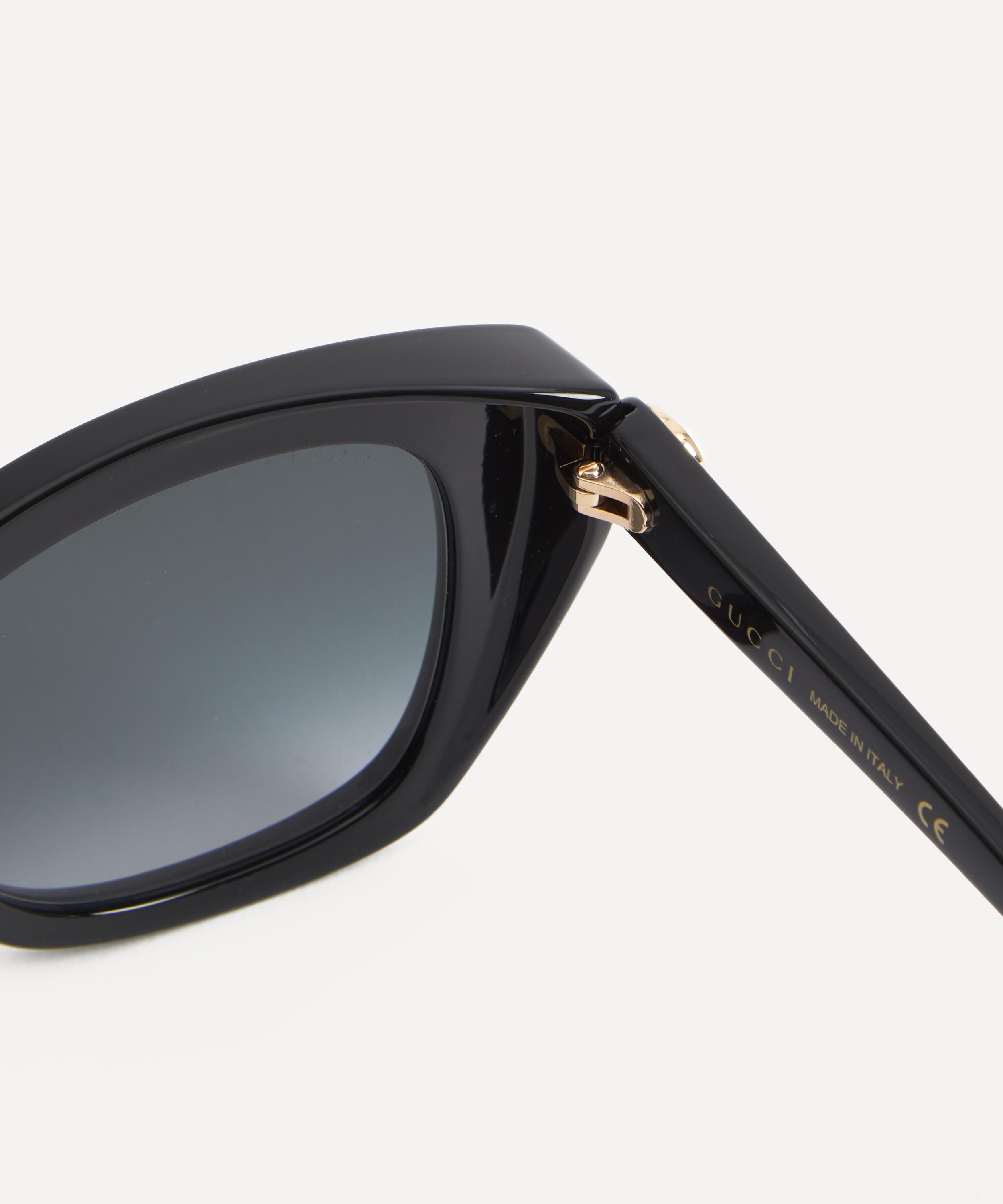 Gucci oversize cat eye acetate outlet sunglasses