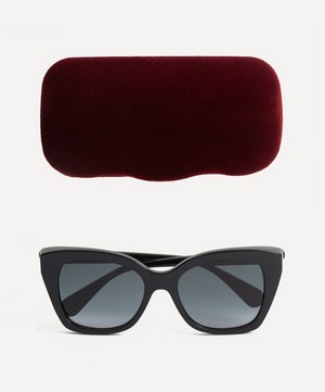 Gucci - Acetate Oversized Cat-Eye Sunglasses image number 4