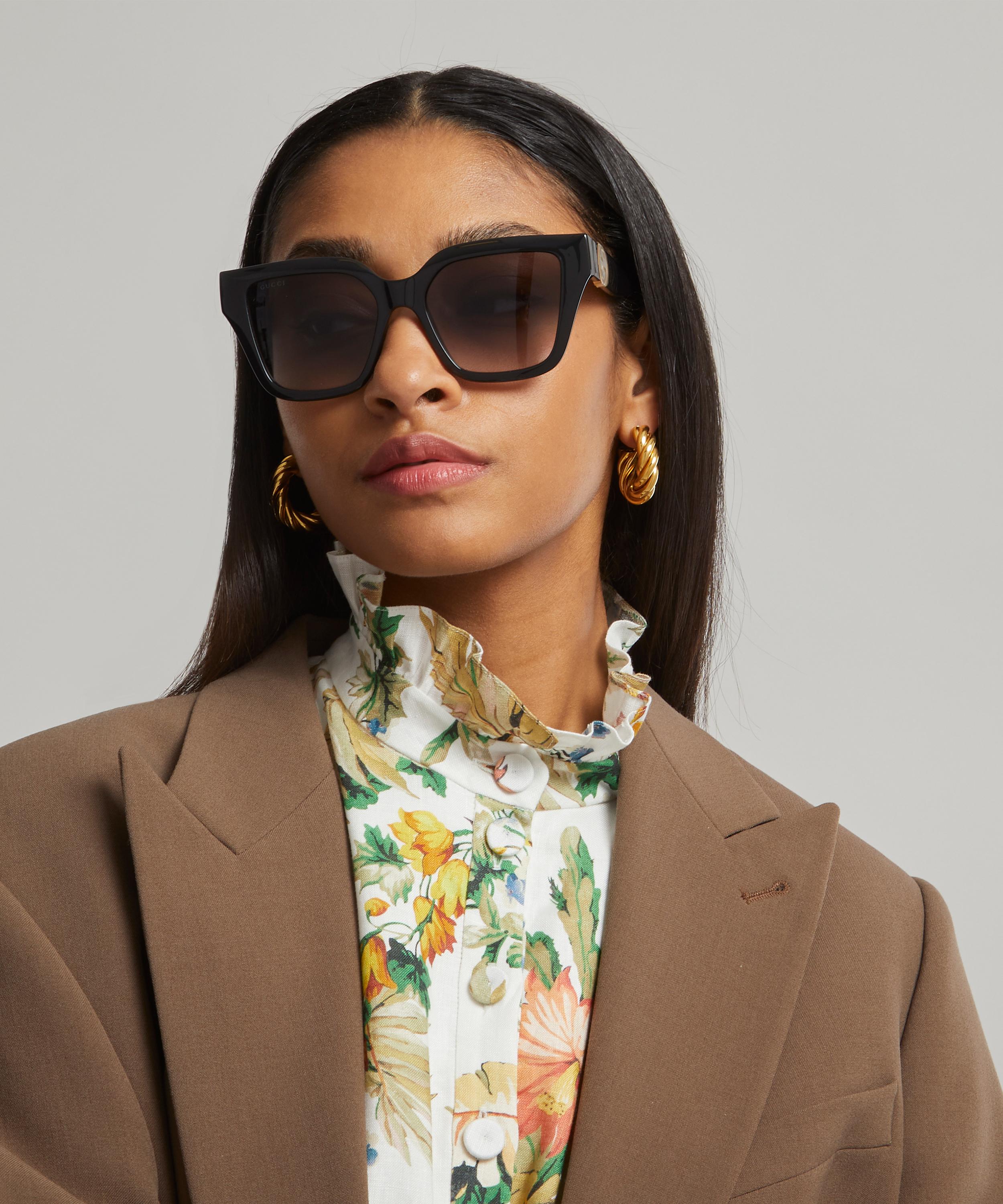 Gucci oversized square outlet frame sunglasses