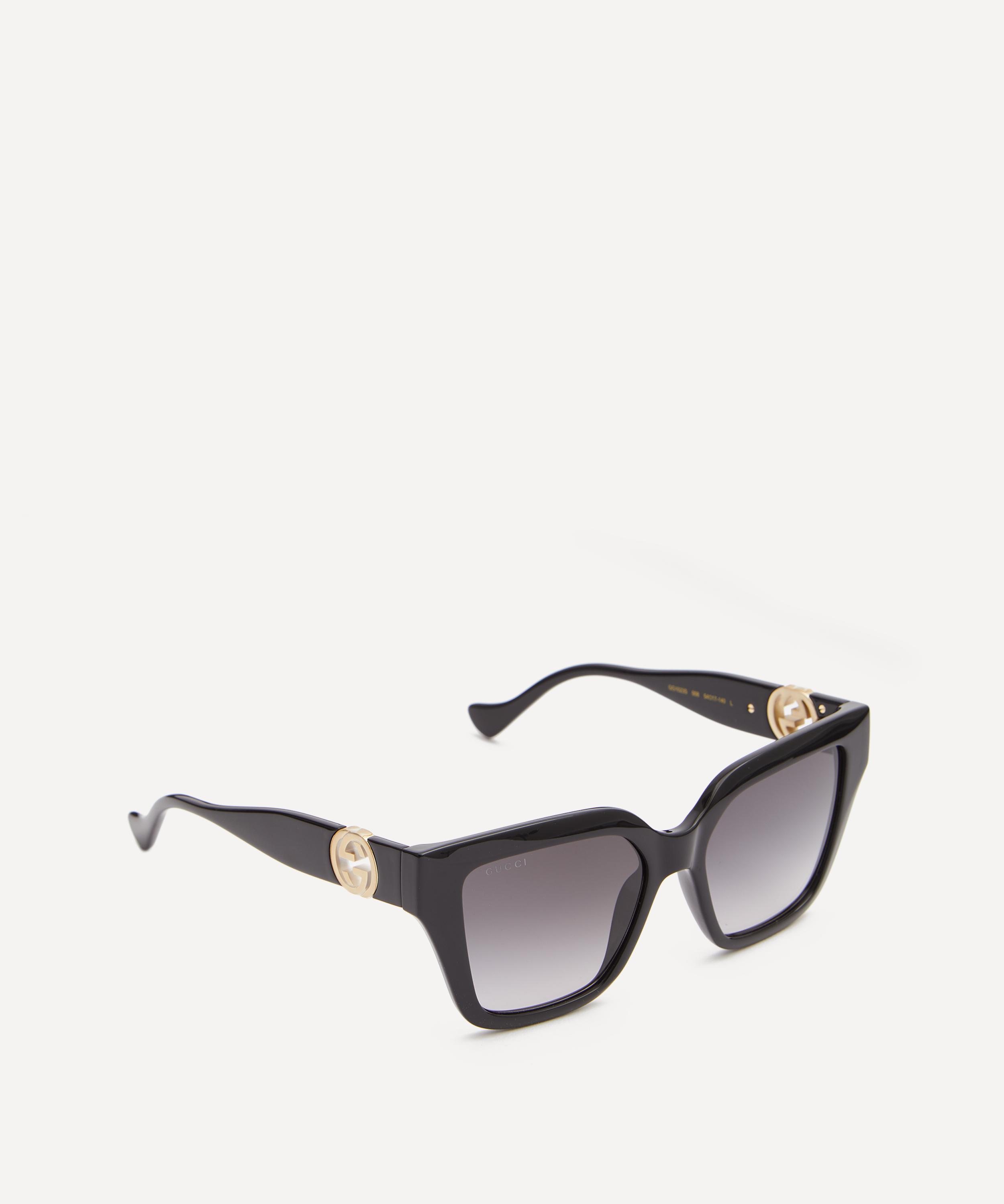 Gucci Acetate Oversized Square-Frame Sunglasses