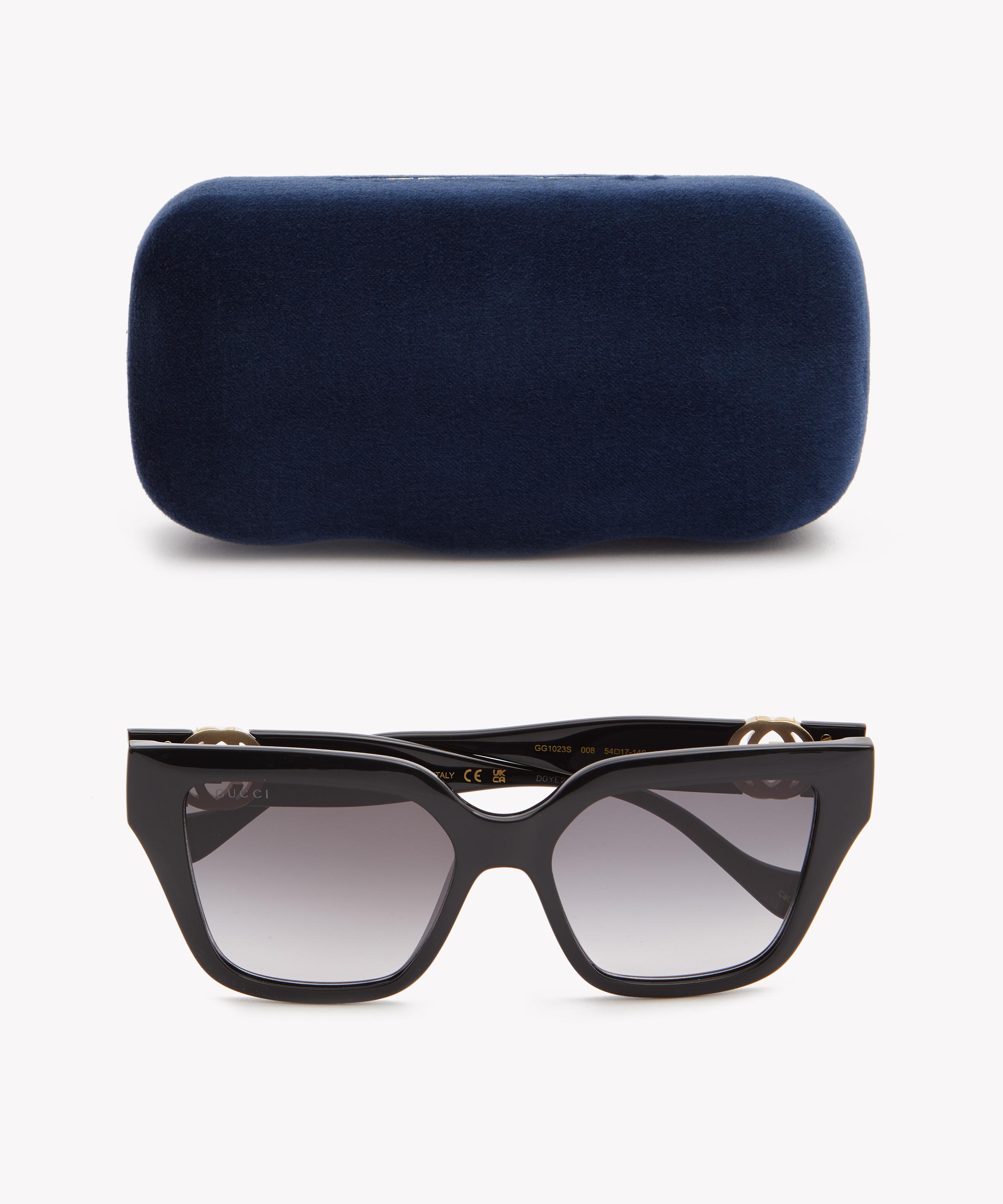 サングラス GUCCI PRINTED ACETATE SUNGLASSES Gucci Logo Acetate Cat-Eye Sunglasses - Bergdorf Goodman