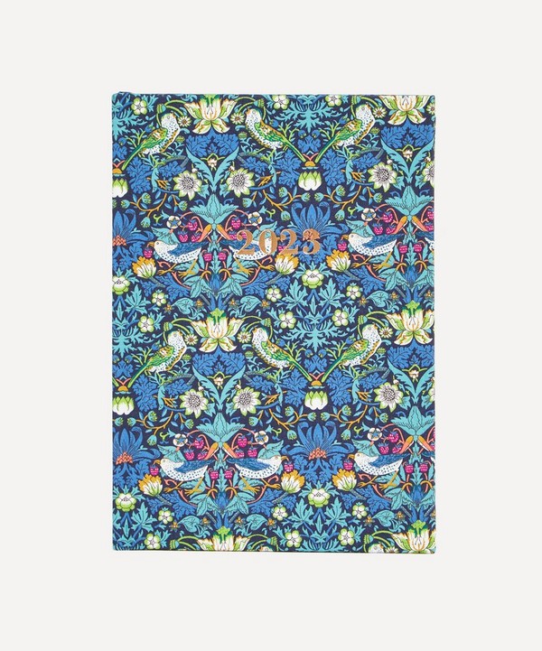 Liberty - Strawberry Thief Tana Lawn™ Cotton A5 Weekly Diary 2023 image number null