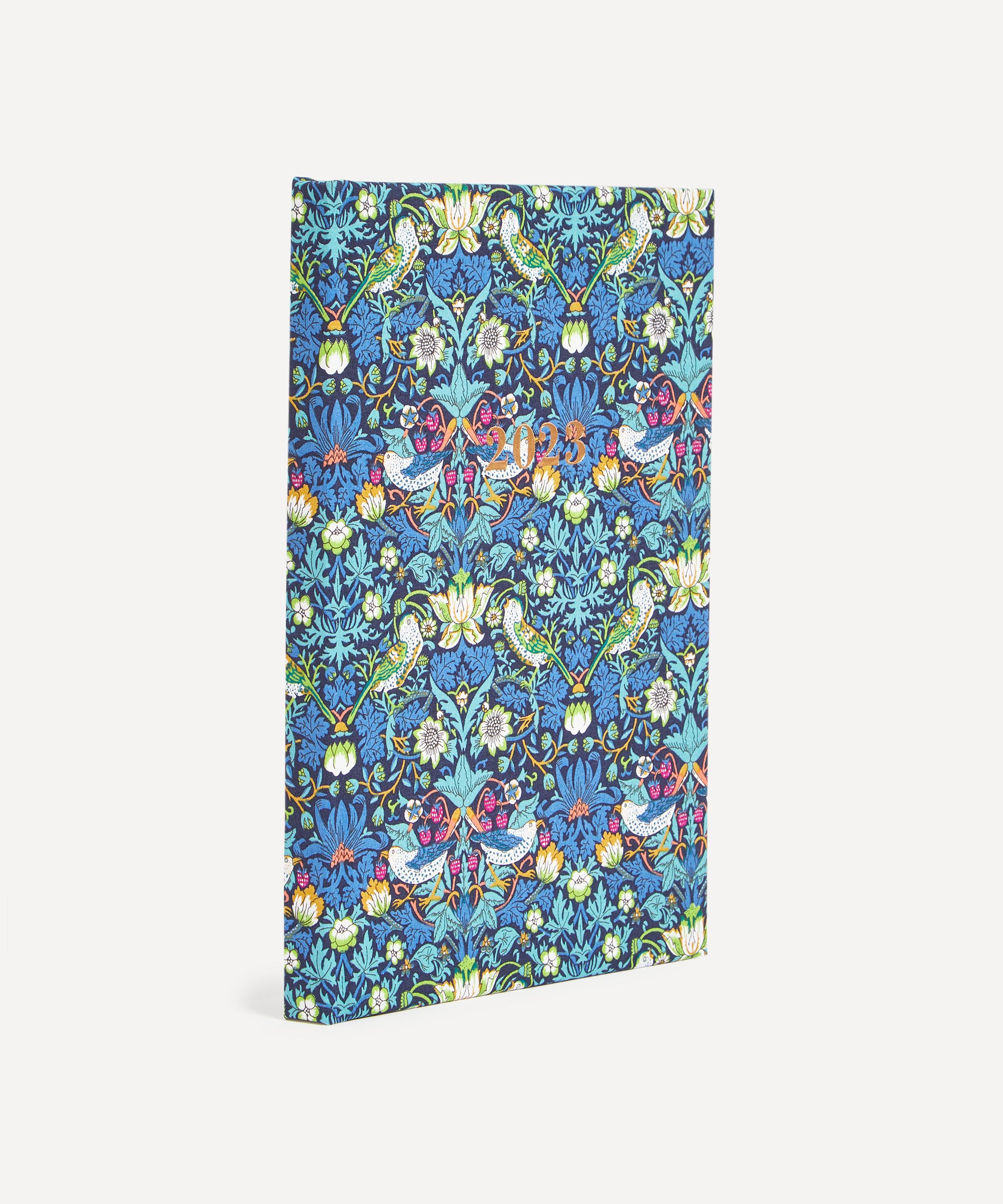 Liberty - Strawberry Thief Tana Lawn™ Cotton A5 Weekly Diary 2023 image number 1