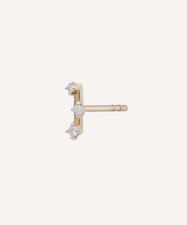 Otiumberg - 9ct Gold Diamond Bar Constellation Stud Earring image number 0