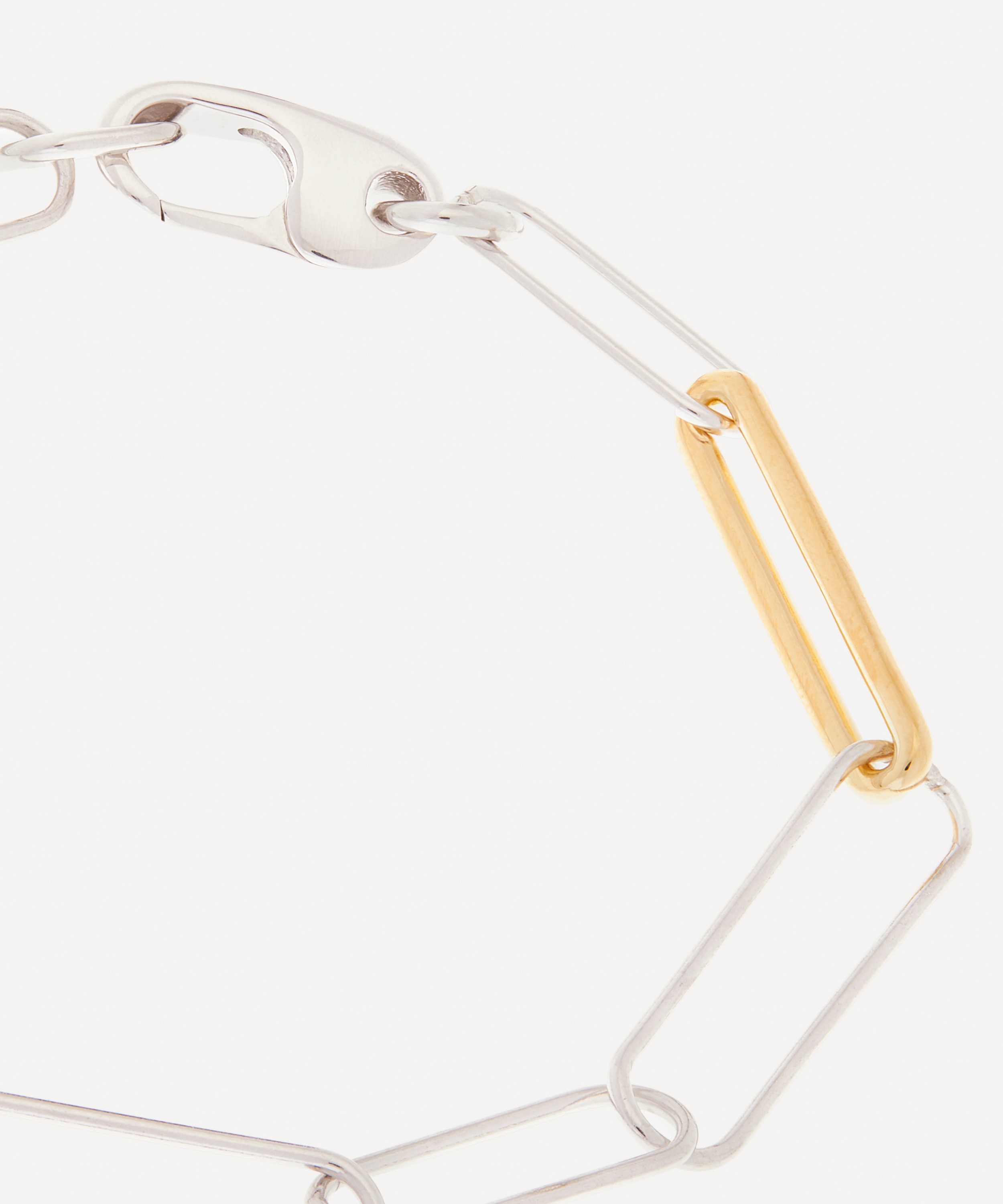 Otiumberg - Mixed Metal Paperclip Link Chain Bracelet image number 3