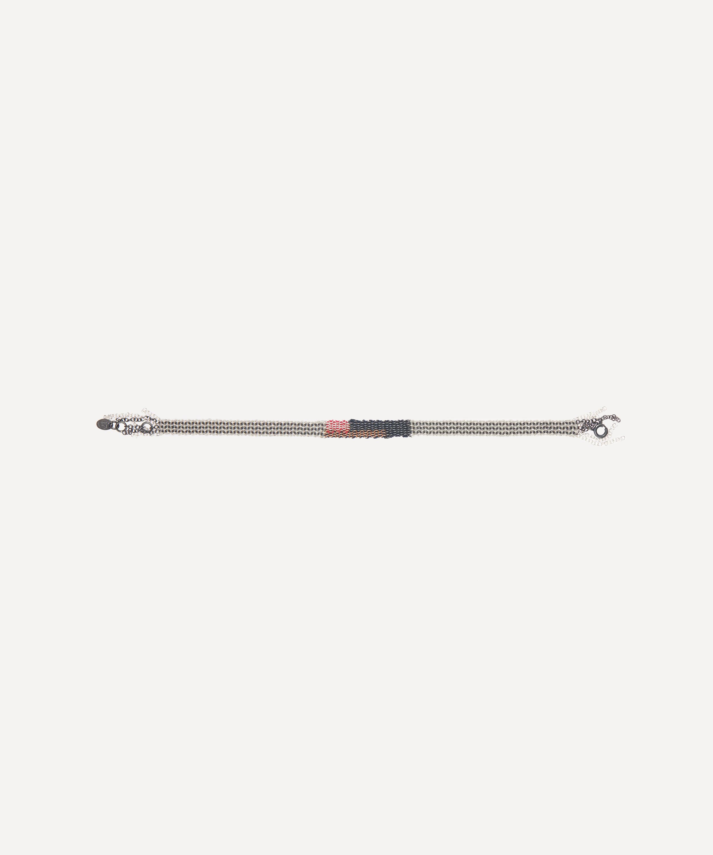 Stephanie Schneider - Rose Gold-Plated and Oxidised Silver Chain Bracelet image number 0