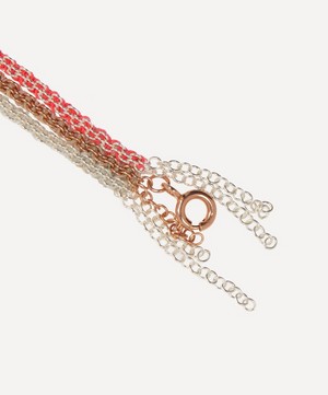 Stephanie Schneider - Mixed Metal Pink Coral Chain Bracelet image number 3
